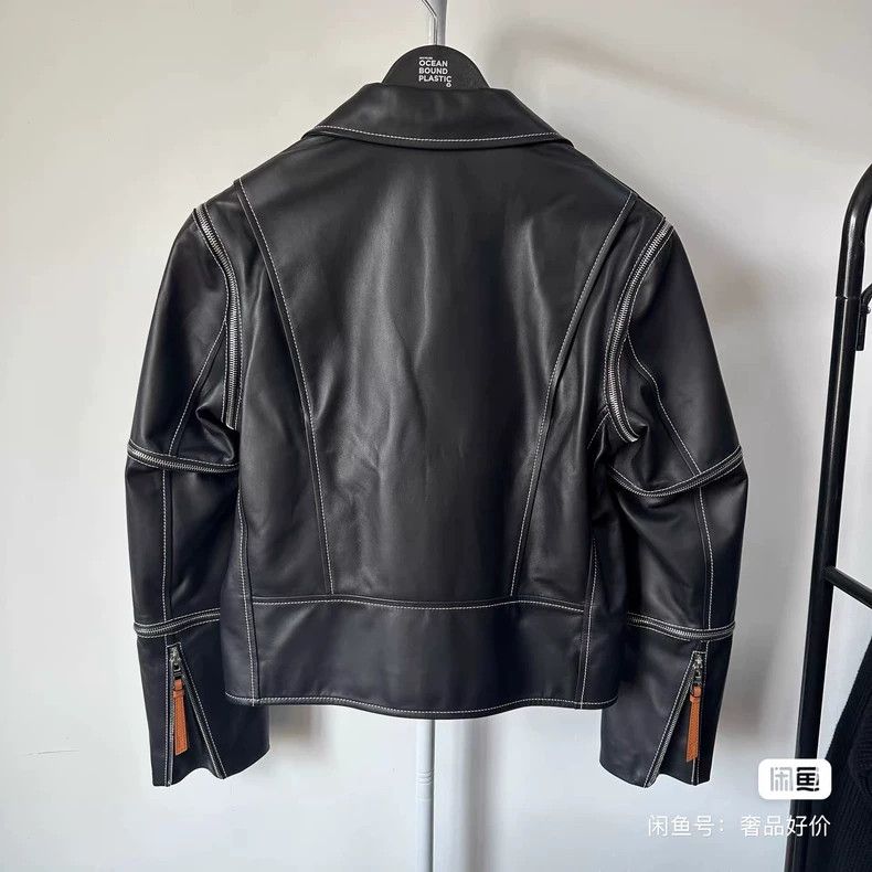 Loewe LOEWE A leather jacket Size XXS / US 00 / IT 34 - 5 Thumbnail