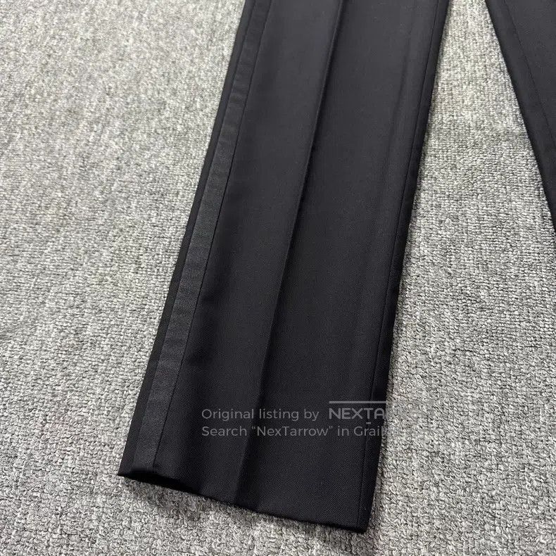 Dior Dior Black satin collared smoking suit Size 44R - 5 Thumbnail