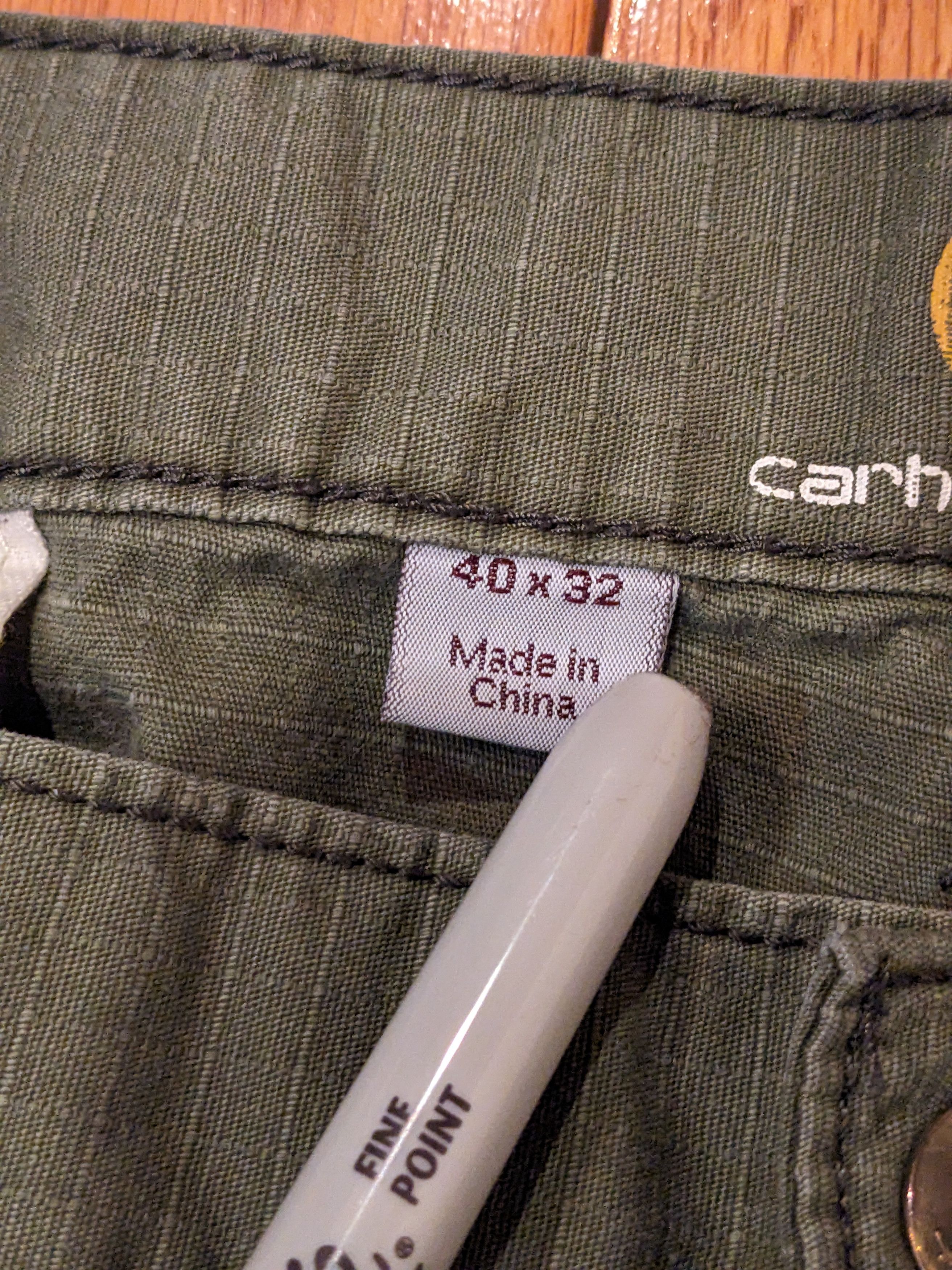 Carhartt × Vintage Vintage Carhartt 40 x 32 Relaxed Fit Green Pants Size US 40 / EU 56 - 7 Thumbnail