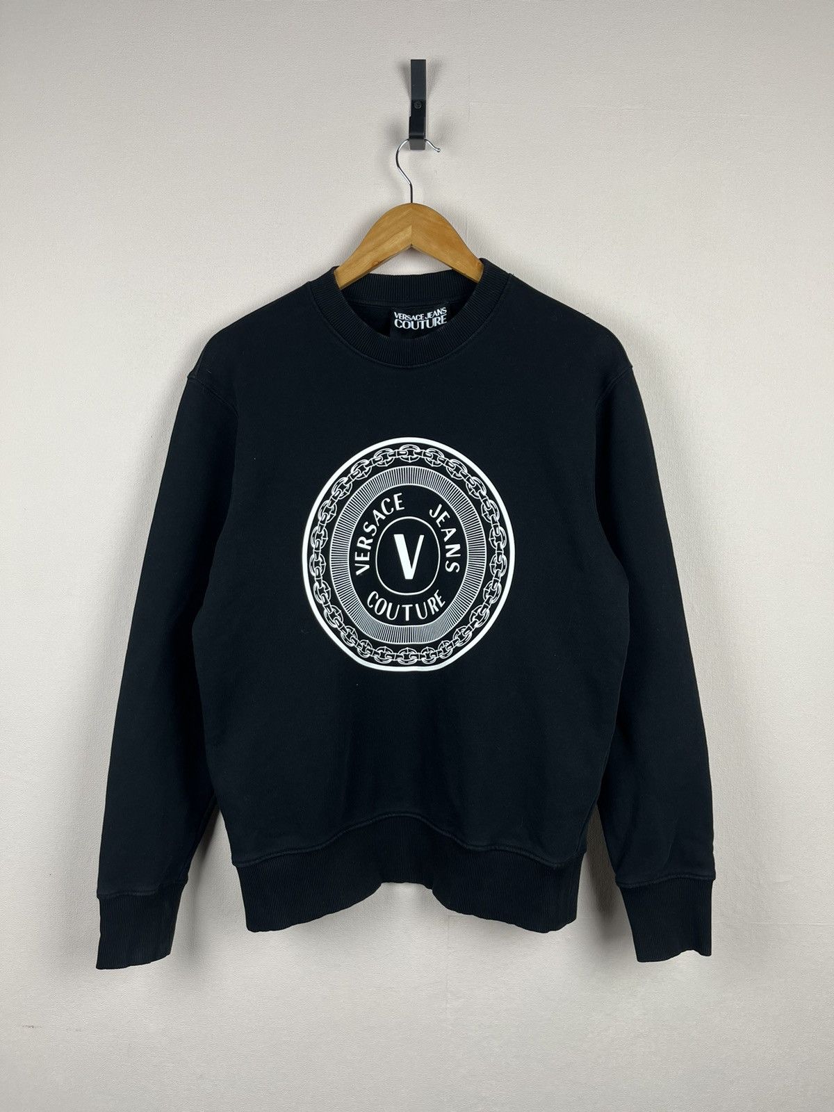 Versace Jeans Couture Versace Jeans Couture Big Logo Sweatshirt Men’s Y2K Luxury Size US S / EU 44-46 / 1 - 1 Thumbnail