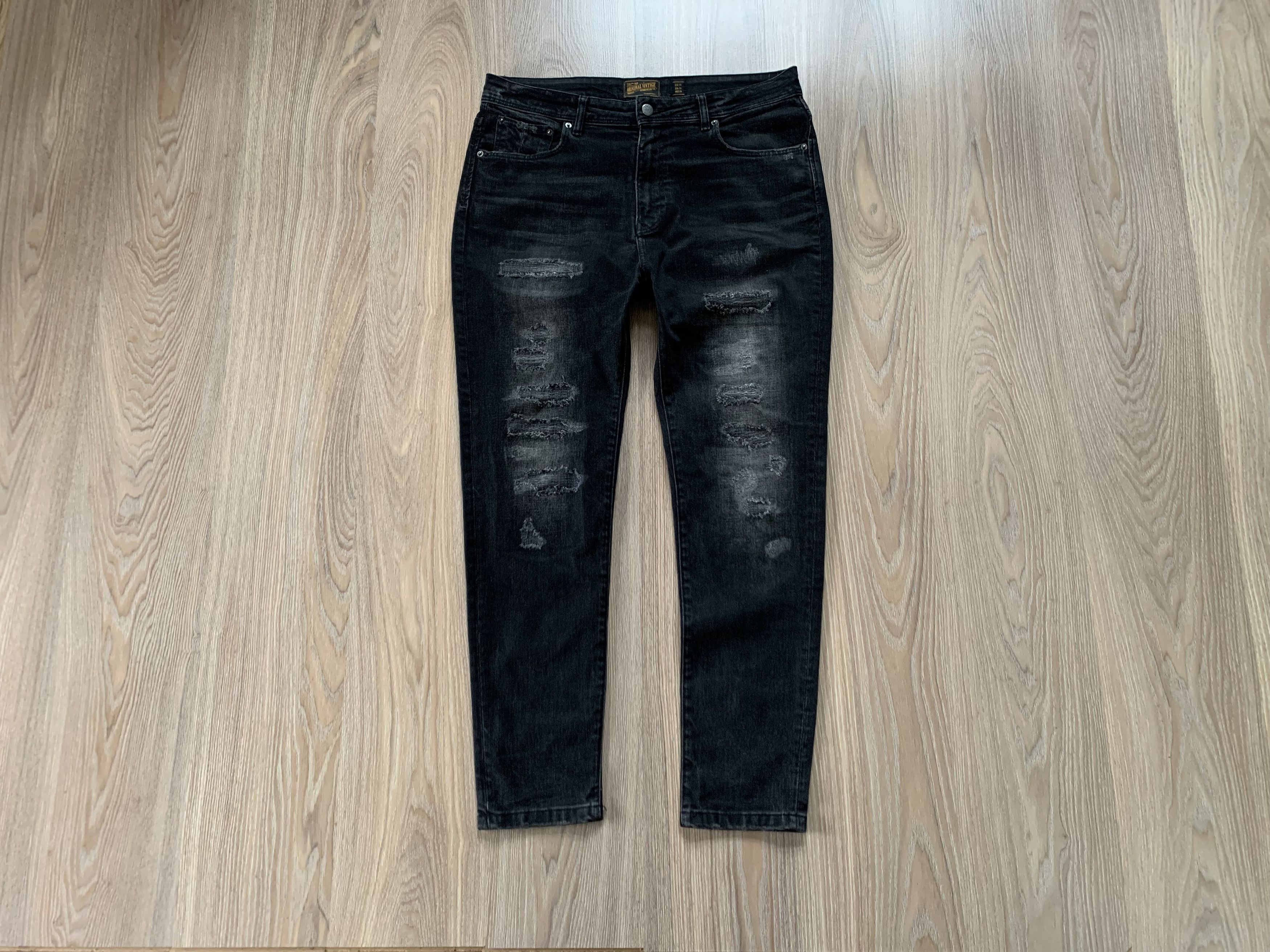 Zara Zara Man Distressed Denim Jeans Size US 34 / EU 50 - 2 Thumbnail