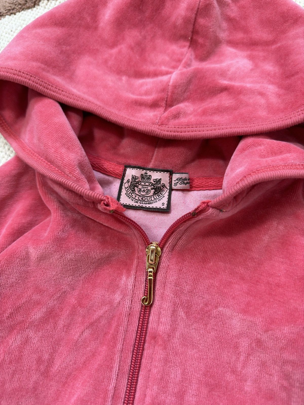 Juicy Couture VELOUR VINTAGE ZIP HOODIE JUICY COUTURE Size S / US 4 / IT 40 - 5 Thumbnail