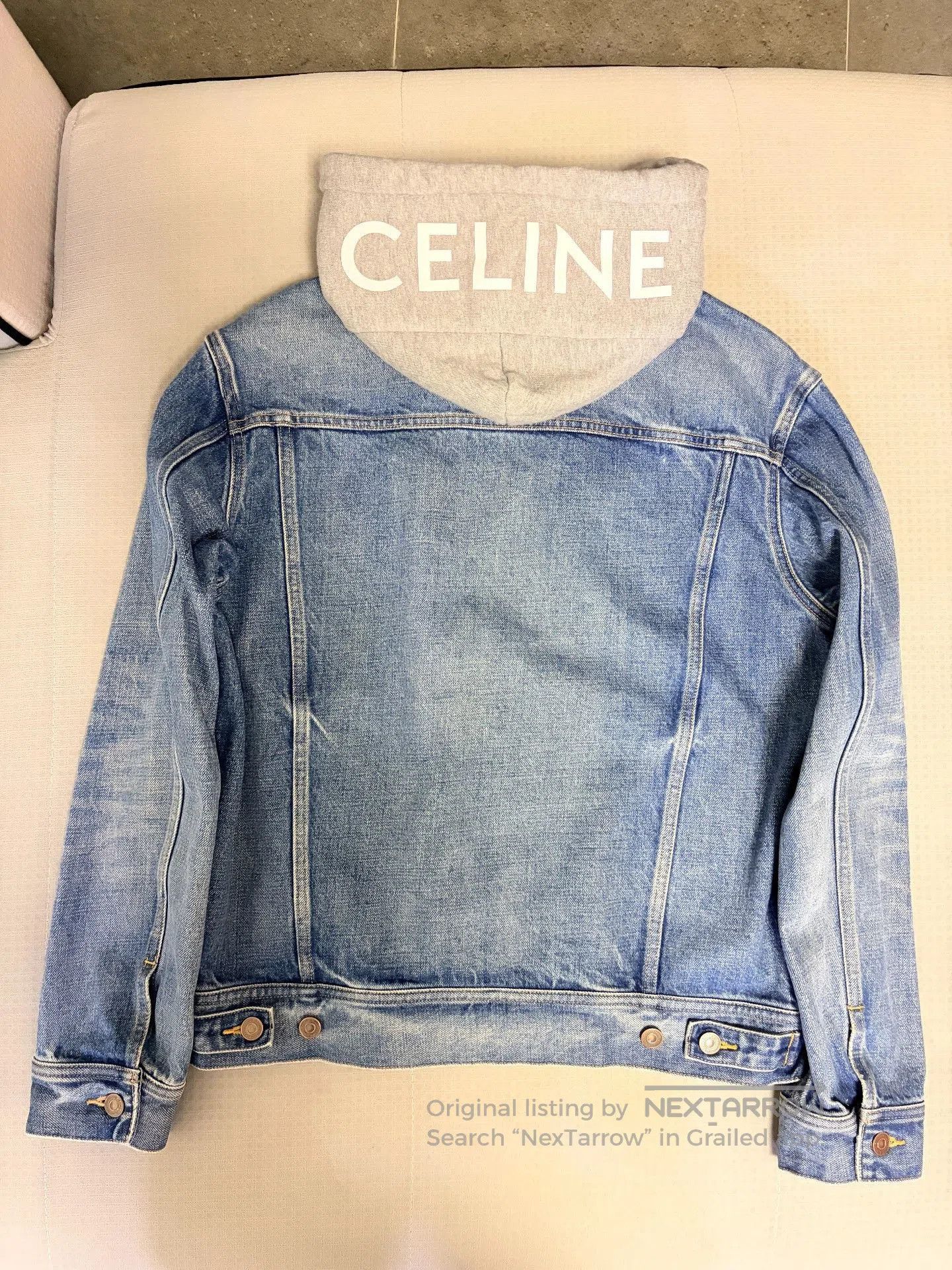 Celine Celine Washed Denim Hooded Jacket. Size US M / EU 48-50 / 2 - 2 Thumbnail