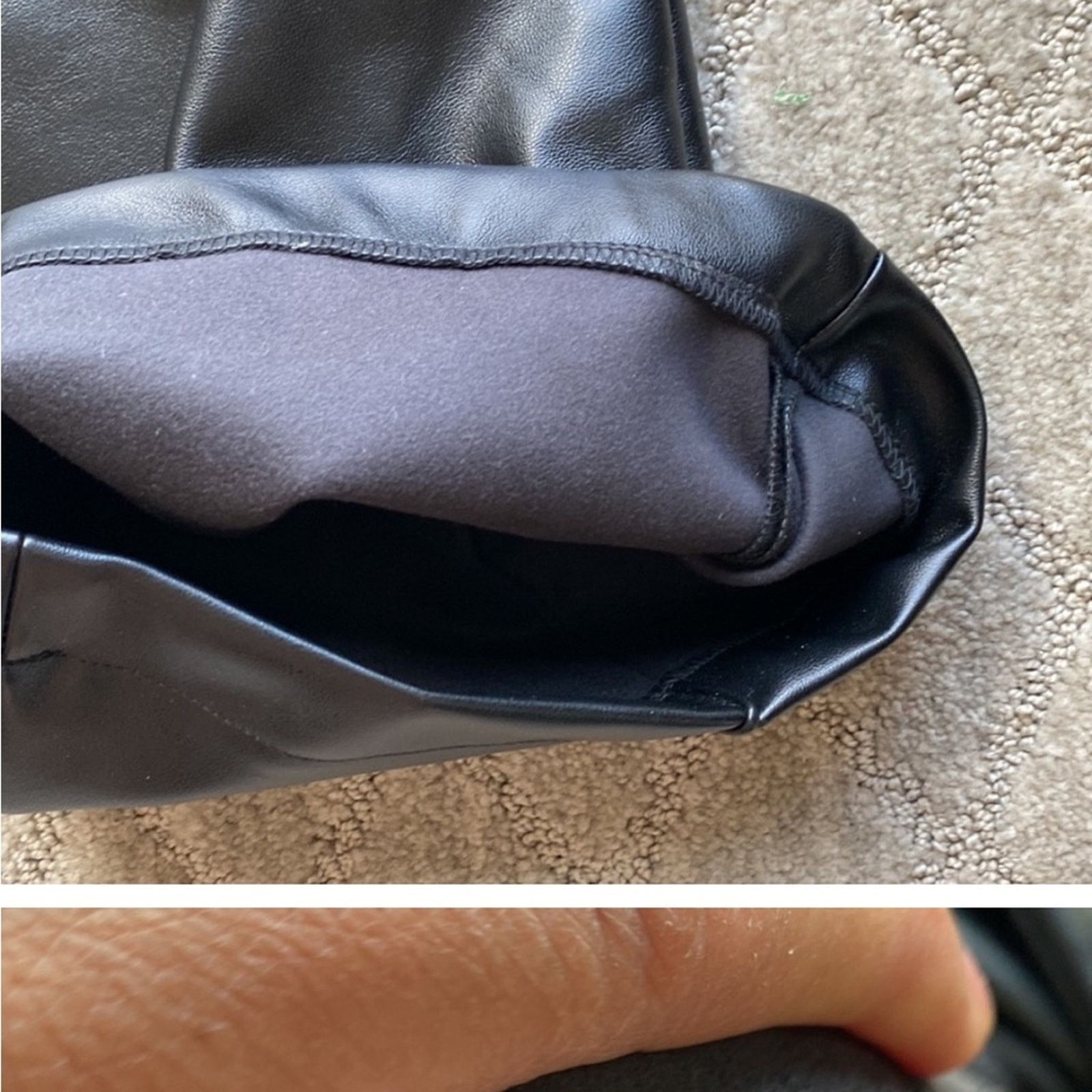 Other boa. High waisted wide leg faux leather vegan black pant Size 26" / US 2 / IT 38 - 8 Thumbnail
