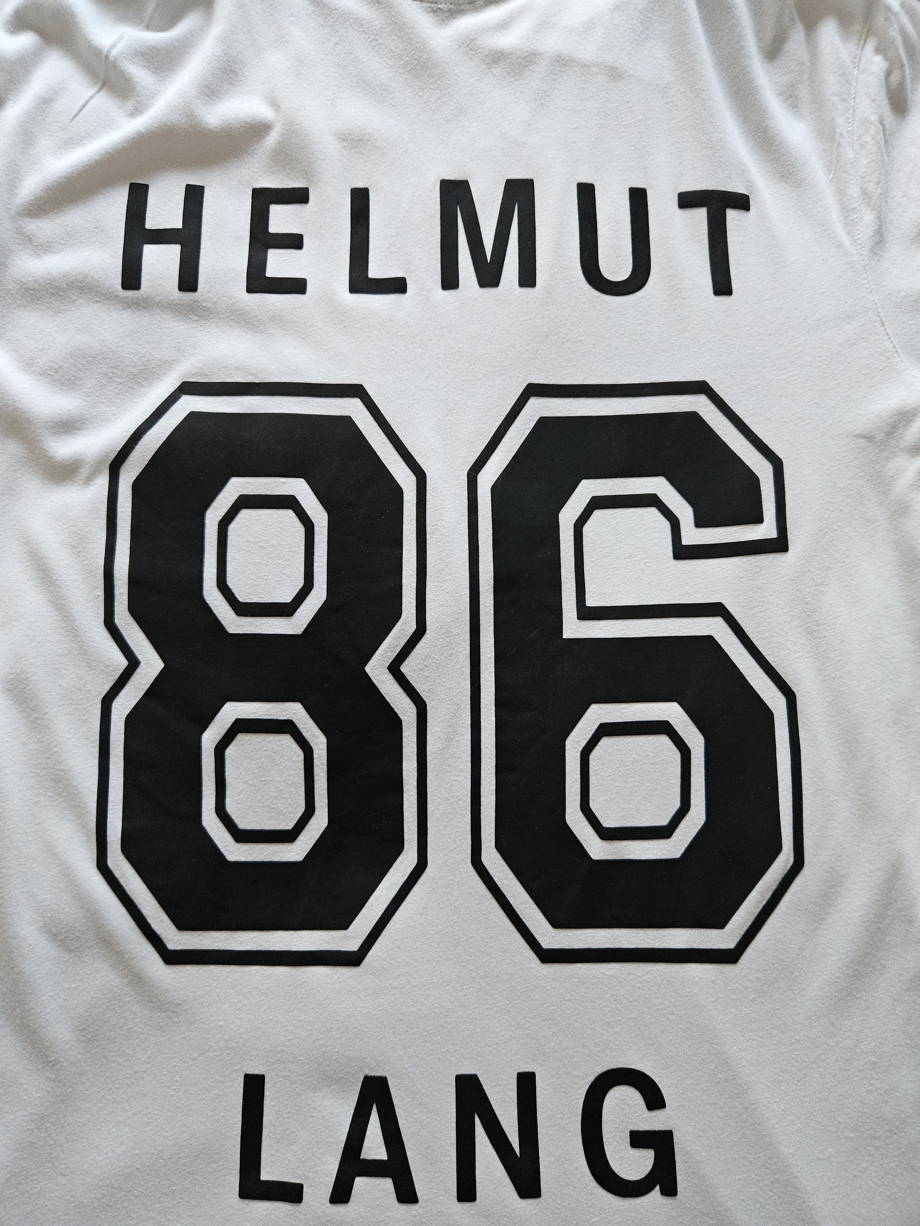 Helmut Lang Helmut Lang Short Sleeve Long T-shirt size m in White Size US M / EU 48-50 / 2 - 10 Thumbnail