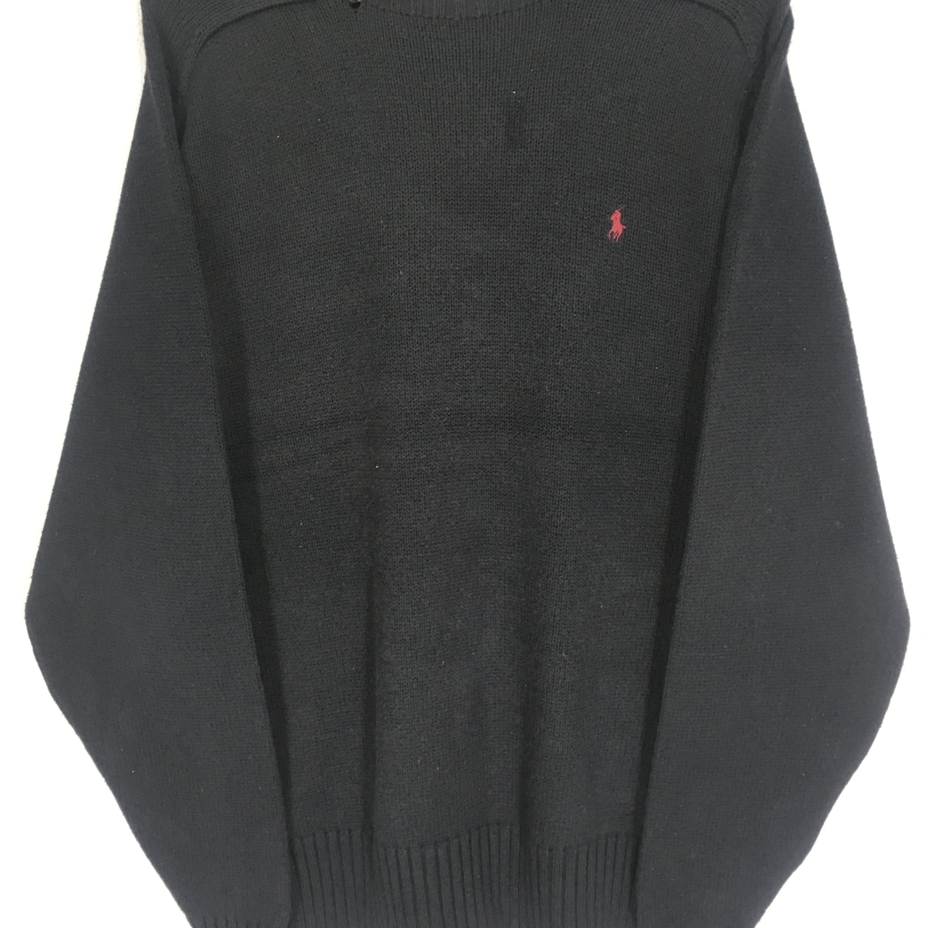 Polo Ralph Lauren Vintage Polo Ralph Lauren Black Cable Knit - 505 Size US L / EU 52-54 / 3 - 4 Thumbnail