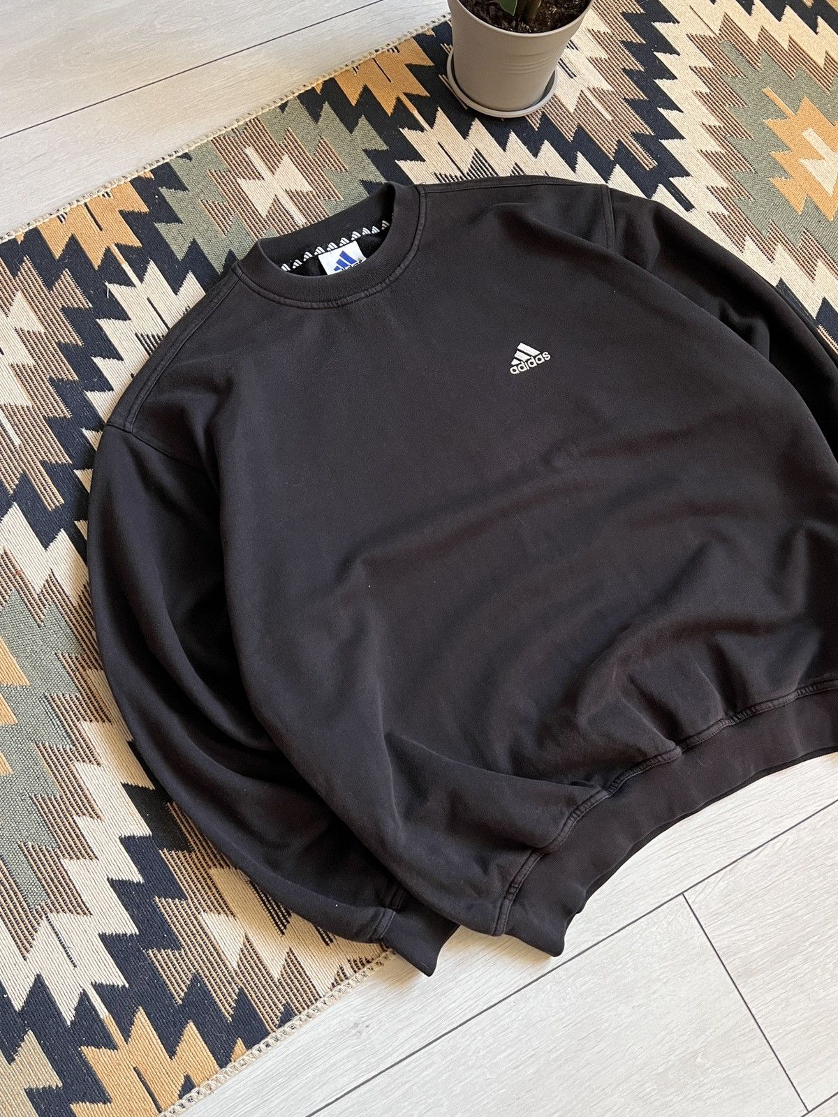 Adidas × Vintage Adidas Vintage Brown Sweatshirt Size US L / EU 52-54 / 3 - 2 Thumbnail