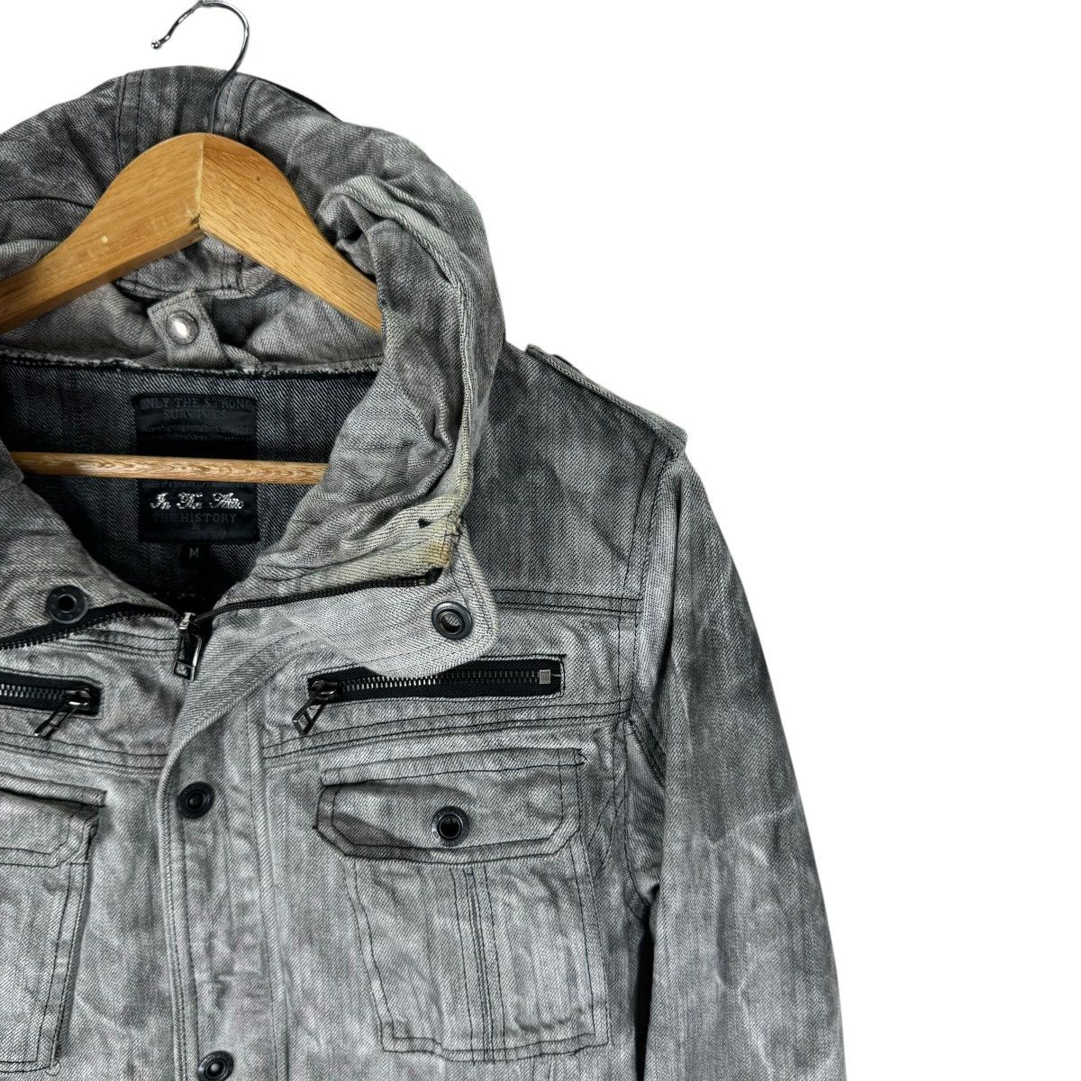 If Six Was Nine × In The Attic × Le Grande Bleu (L.G.B.) ☀️IN THE ATTIC HOODIE DENIM ZIPPER JACKET Size US M / EU 48-50 / 2 - 3 Thumbnail