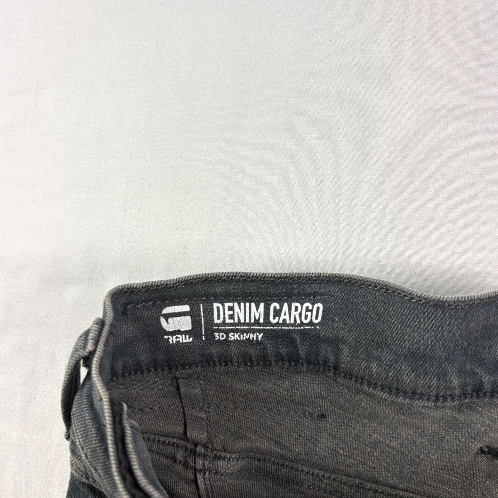 Vintage G Star Raw Jeans Slim 30x30 Gray Denim Men 3D Skinny Cotton Pocket Logo Regular Inseam 27 Size US 30 / EU 46 - 5 Thumbnail