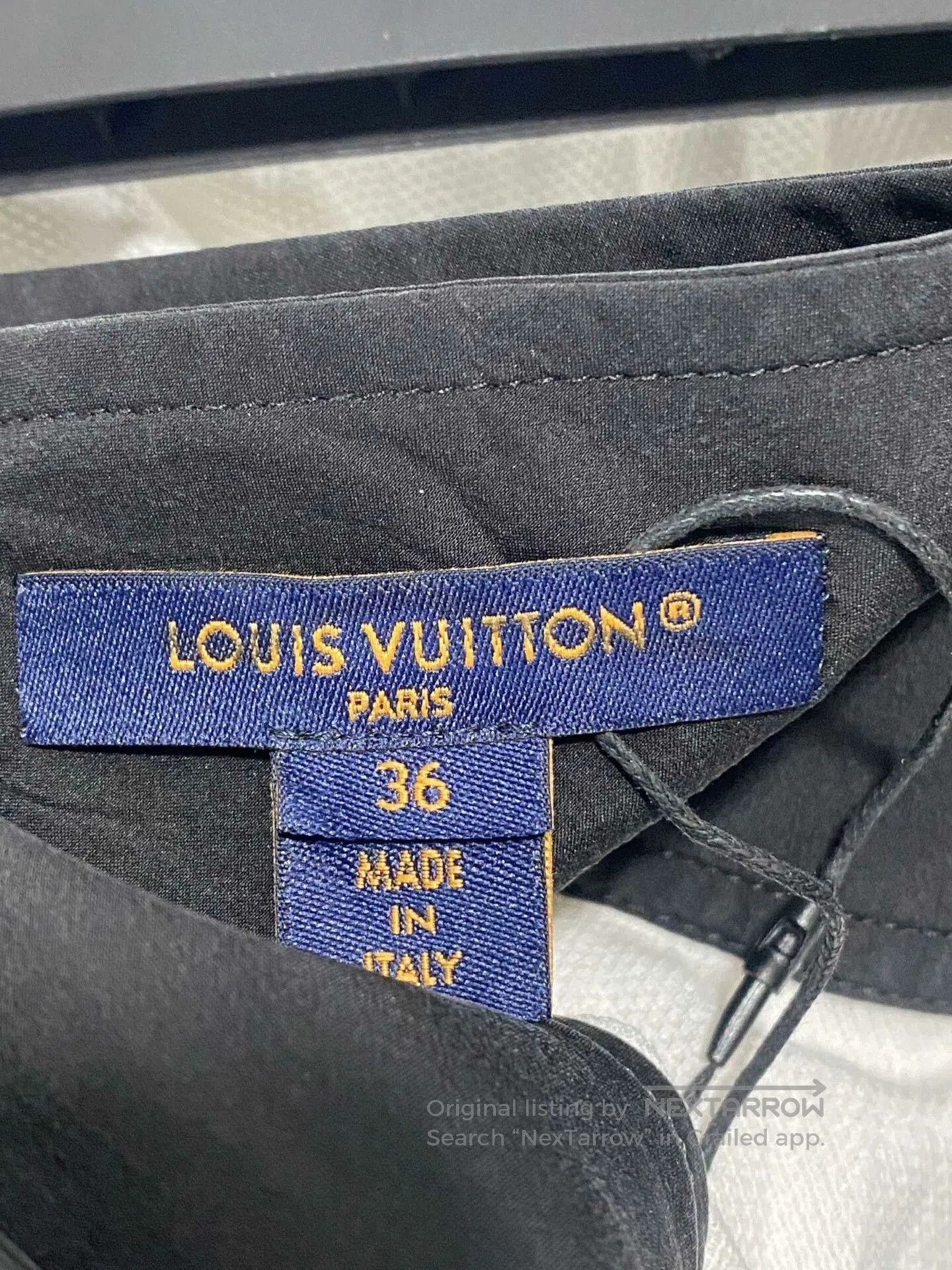Louis Vuitton Louis Vuitton Black White Long Dress. Size 35" - 4 Thumbnail