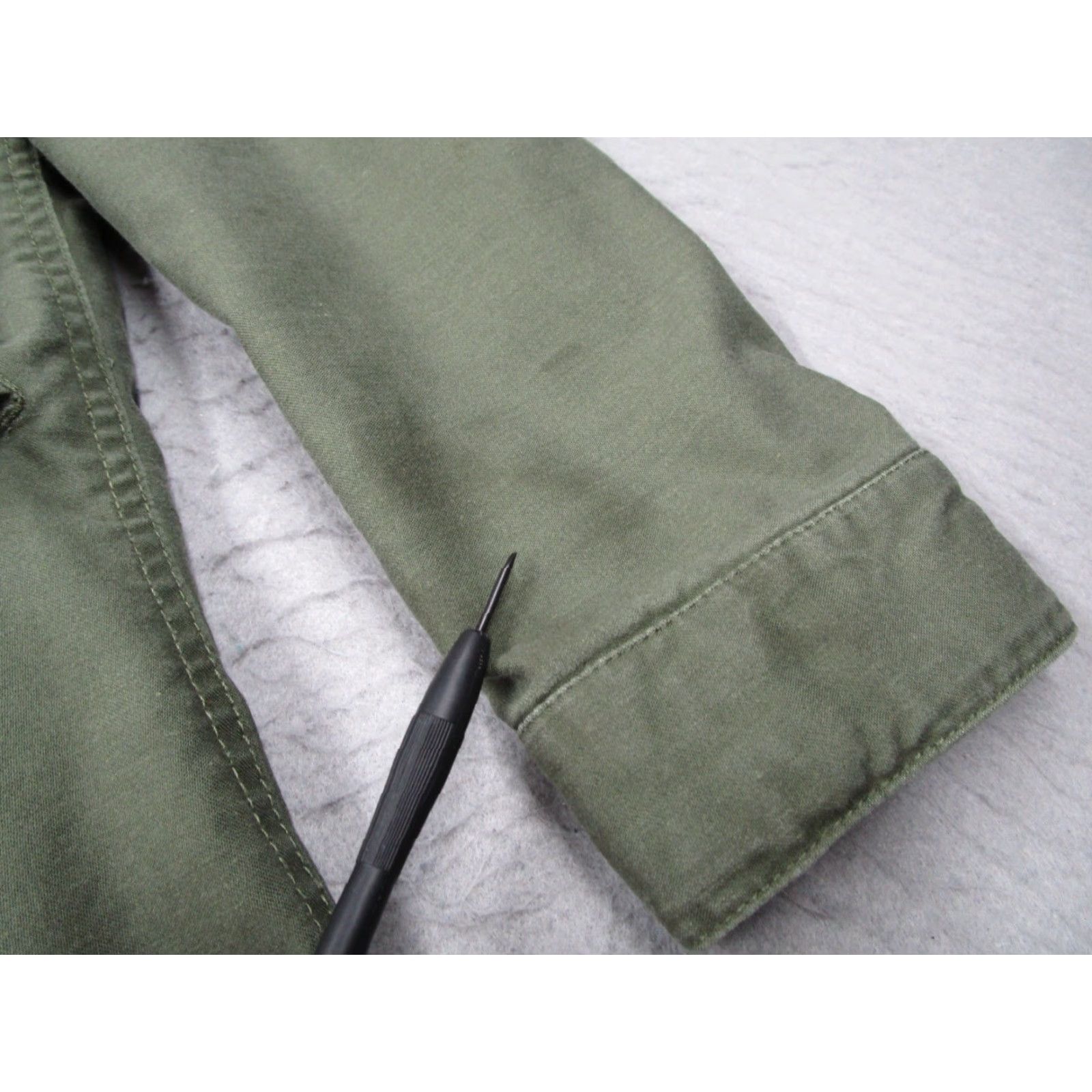 Vintage Alpha Industries Military Jacket Mens Small Green Canvas Full Zip Hooded Parka Size US S / EU 44-46 / 1 - 6 Thumbnail