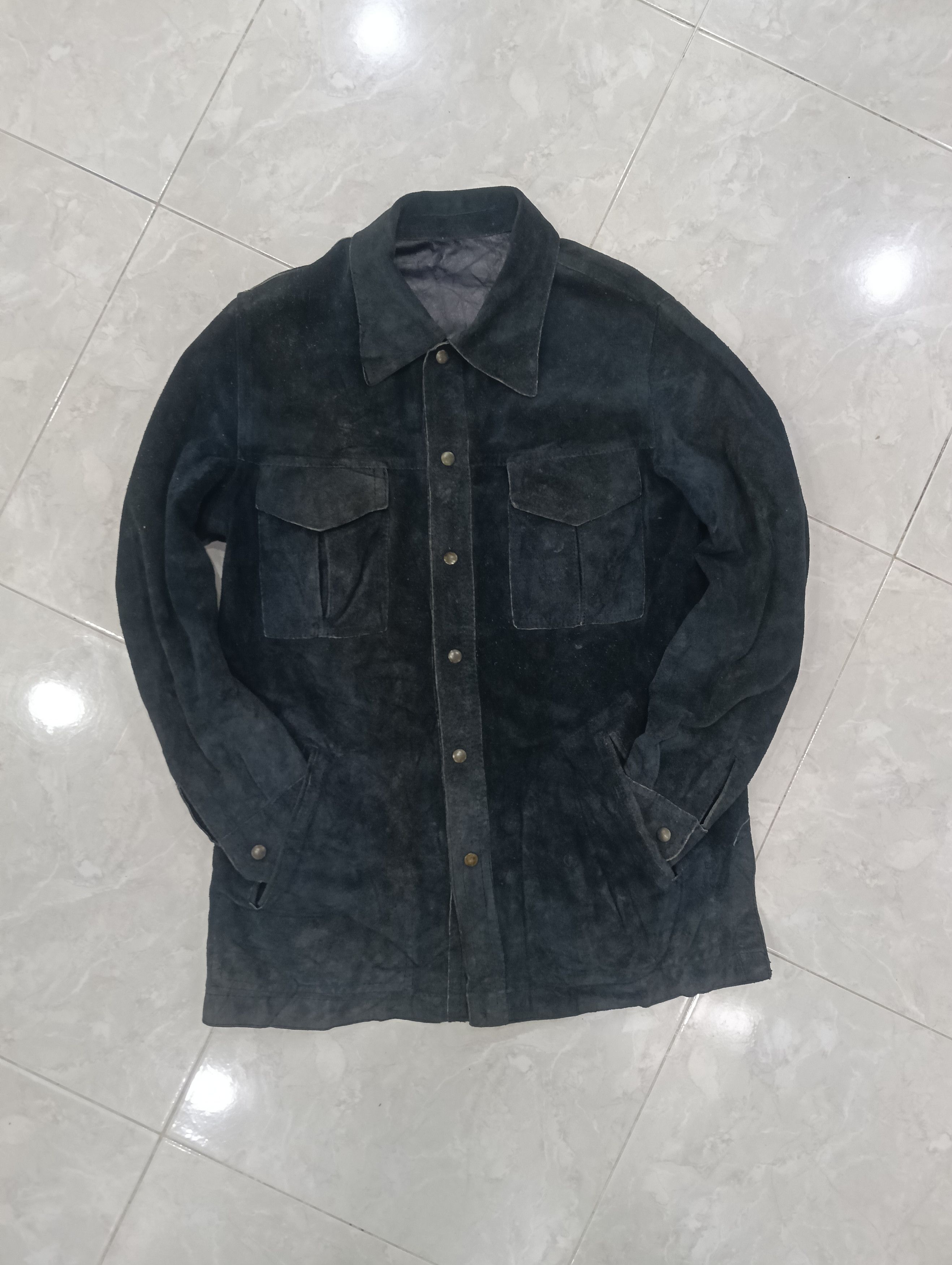 Yohji Yamamoto Vintage Unbrand Leather Jacket Riversible Size US L / EU 52-54 / 3 - 6 Thumbnail