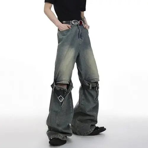 Japanese Brand × Vintage Micro Flared Straight Jeans Size US 32 / EU 48 - 1 Thumbnail