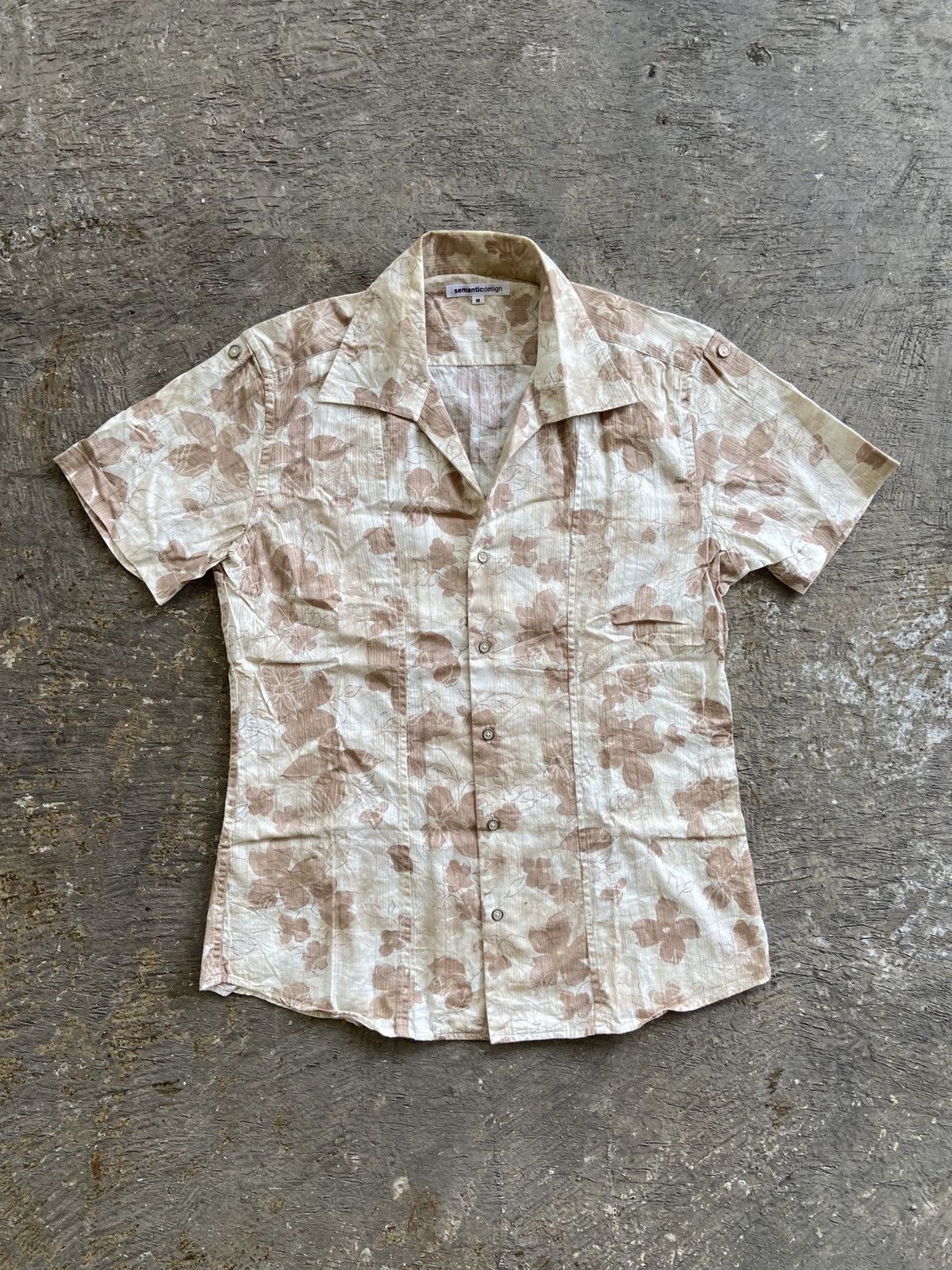 semanticdesign 2000s Semanticdesign - Harajuku Style Flora Pattern Shirt Size M / US 6-8 / IT 42-44 - 1 Thumbnail