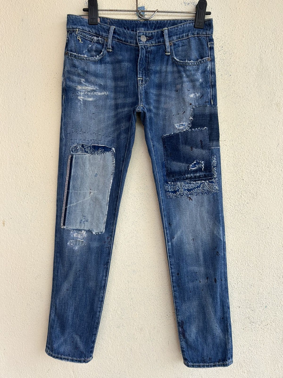 Polo Ralph Lauren Polo Ralph Lauren Astor Boyfriend Slim Fit Patchwork Jeans Size US 26 / EU 42 - 1 Thumbnail