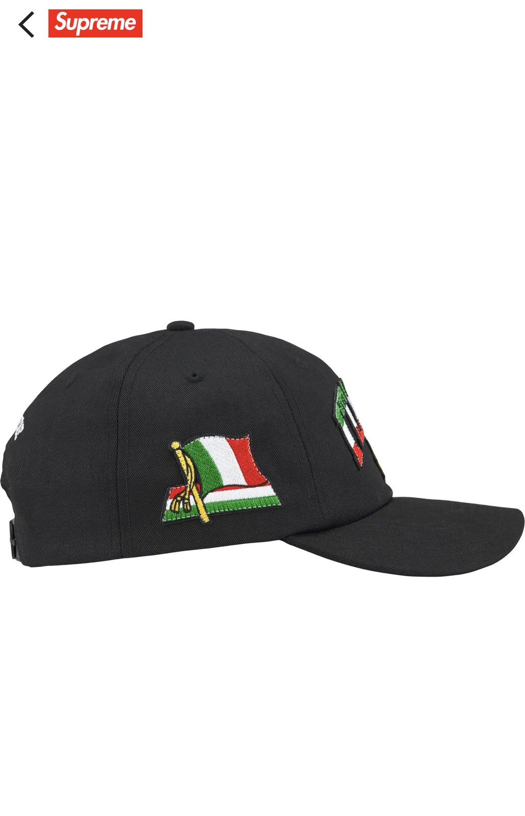 Supreme Italia 6 panel hat