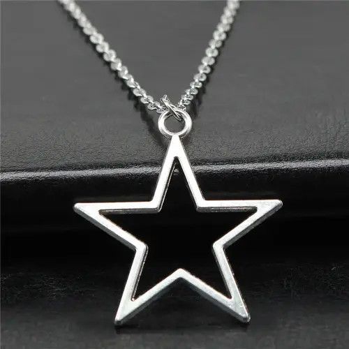 Heaven by Marc Jacobs × Jewelry Silver Hollow Star Pendant Necklace Size ONE SIZE - 1 Thumbnail