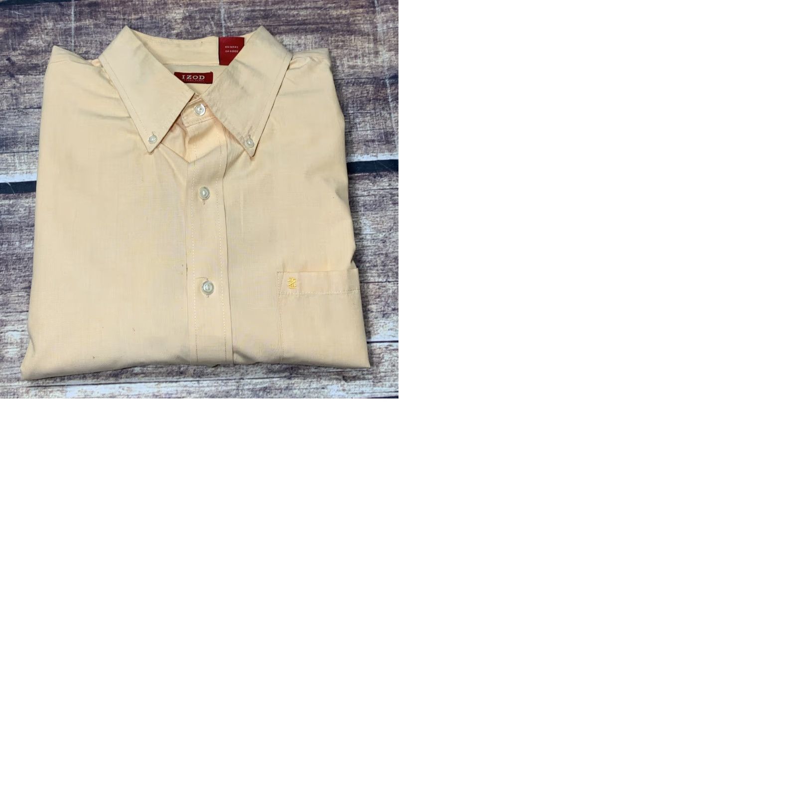 Izod IZOD Shirt Mens Shirt Yellow Gold Size XL Long Sleeve Button Up Casual Size US XL / EU 56 / 4 - 9 Thumbnail