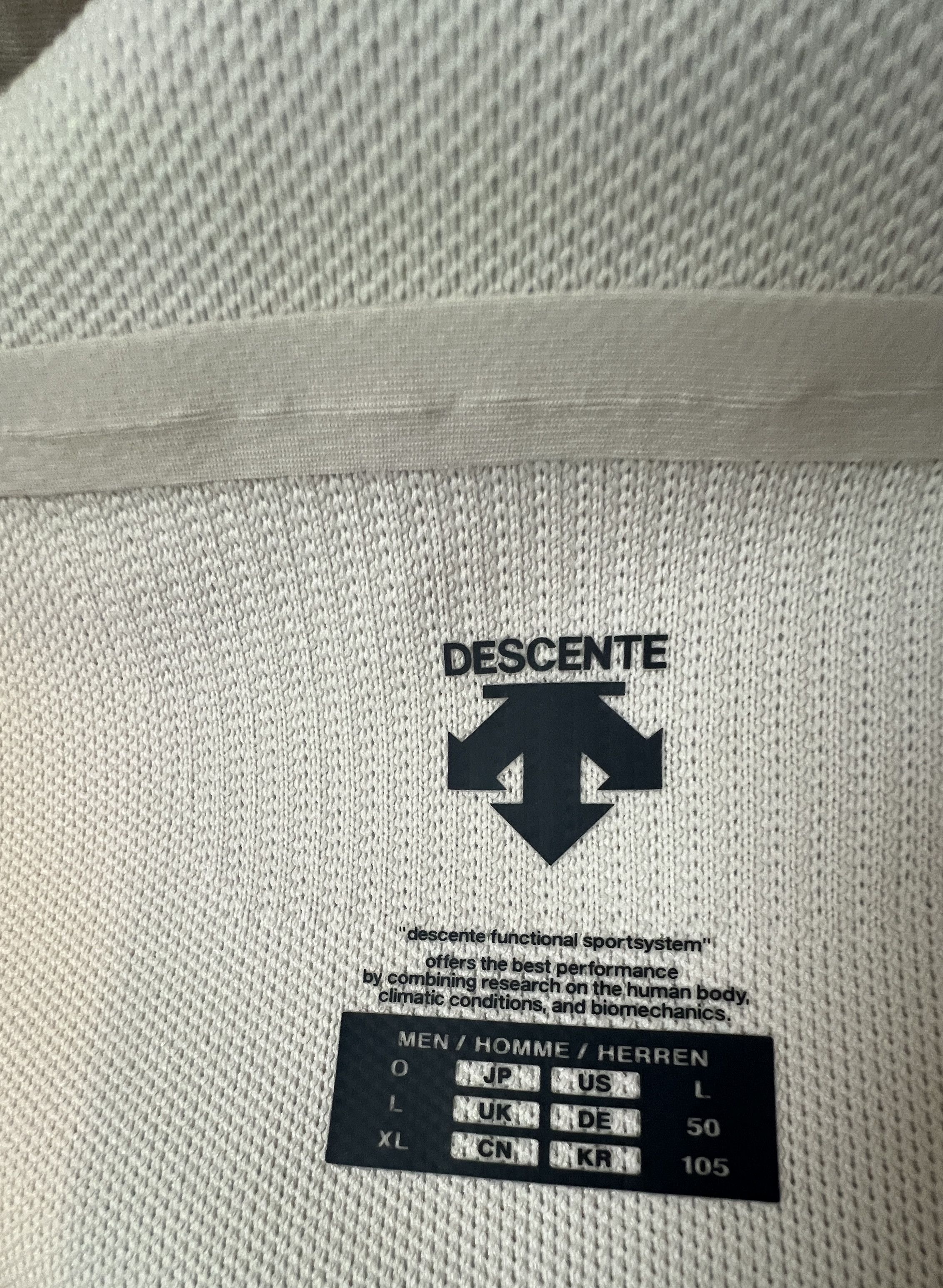 Descente Descente training knit jacket white size XL sport Size US XL / EU 56 / 4 - 5 Thumbnail