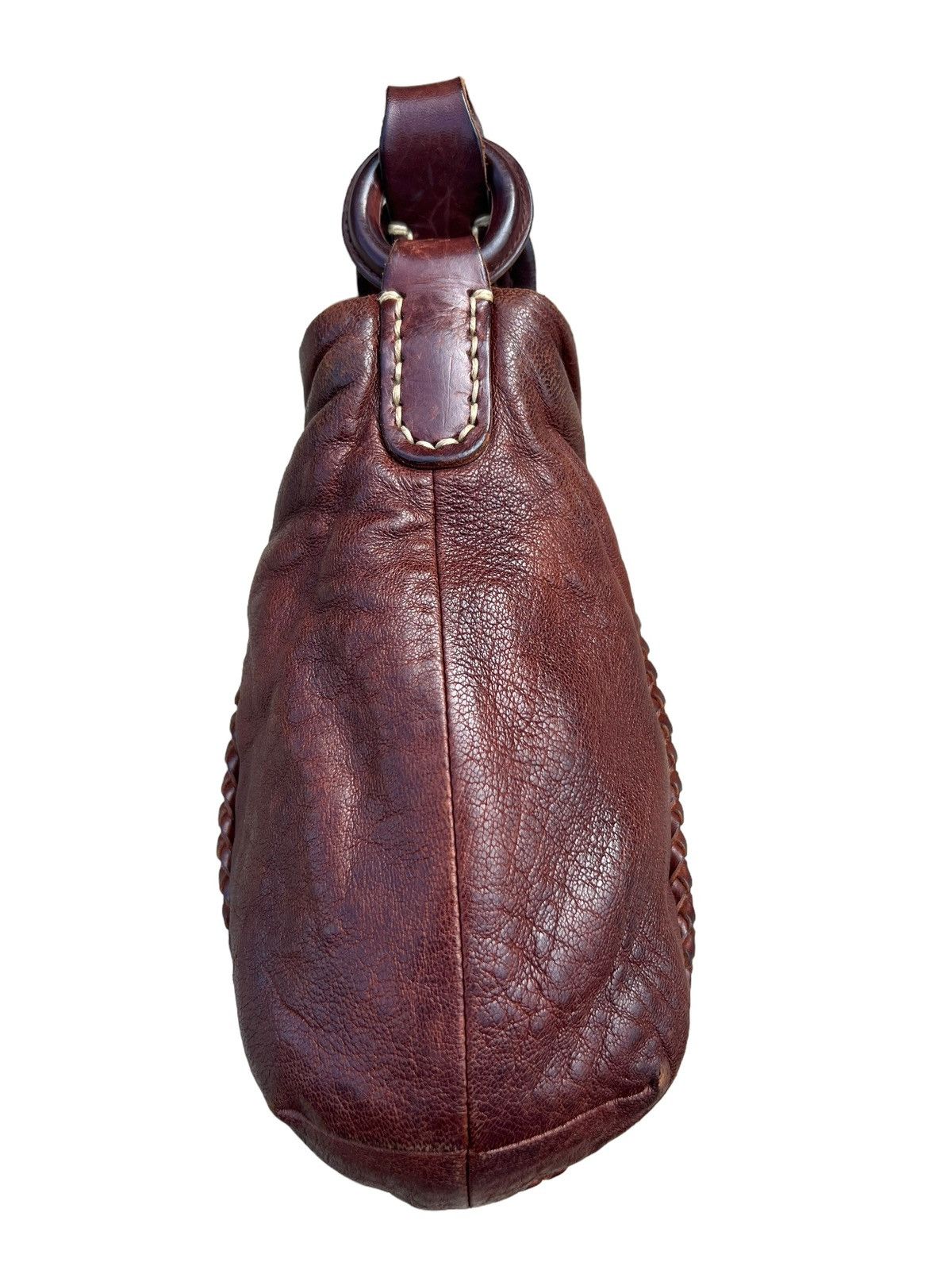 Leather genten Japan Patina Leather Mini Hobo Bag Size ONE SIZE - 9 Thumbnail