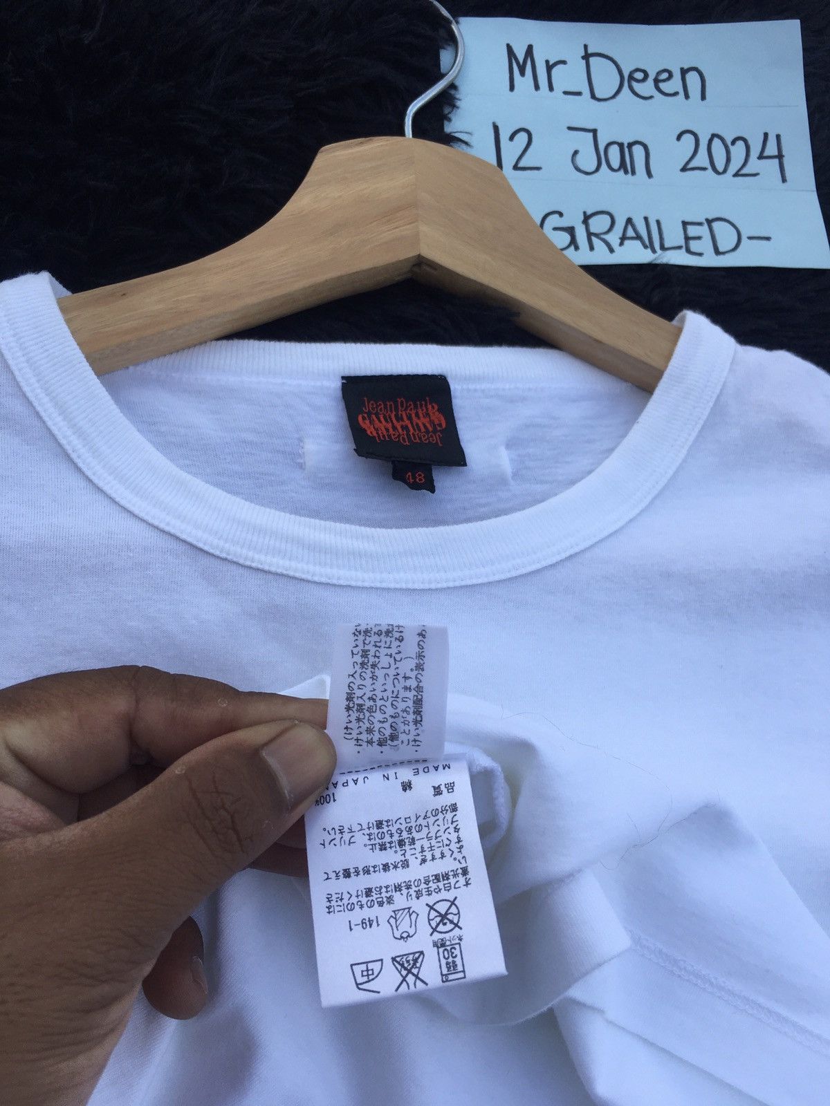 Jean Paul Gaultier Rare Jean Paul Gaultier Spellout Tshirt Size US M / EU 48-50 / 2 - 17 Thumbnail