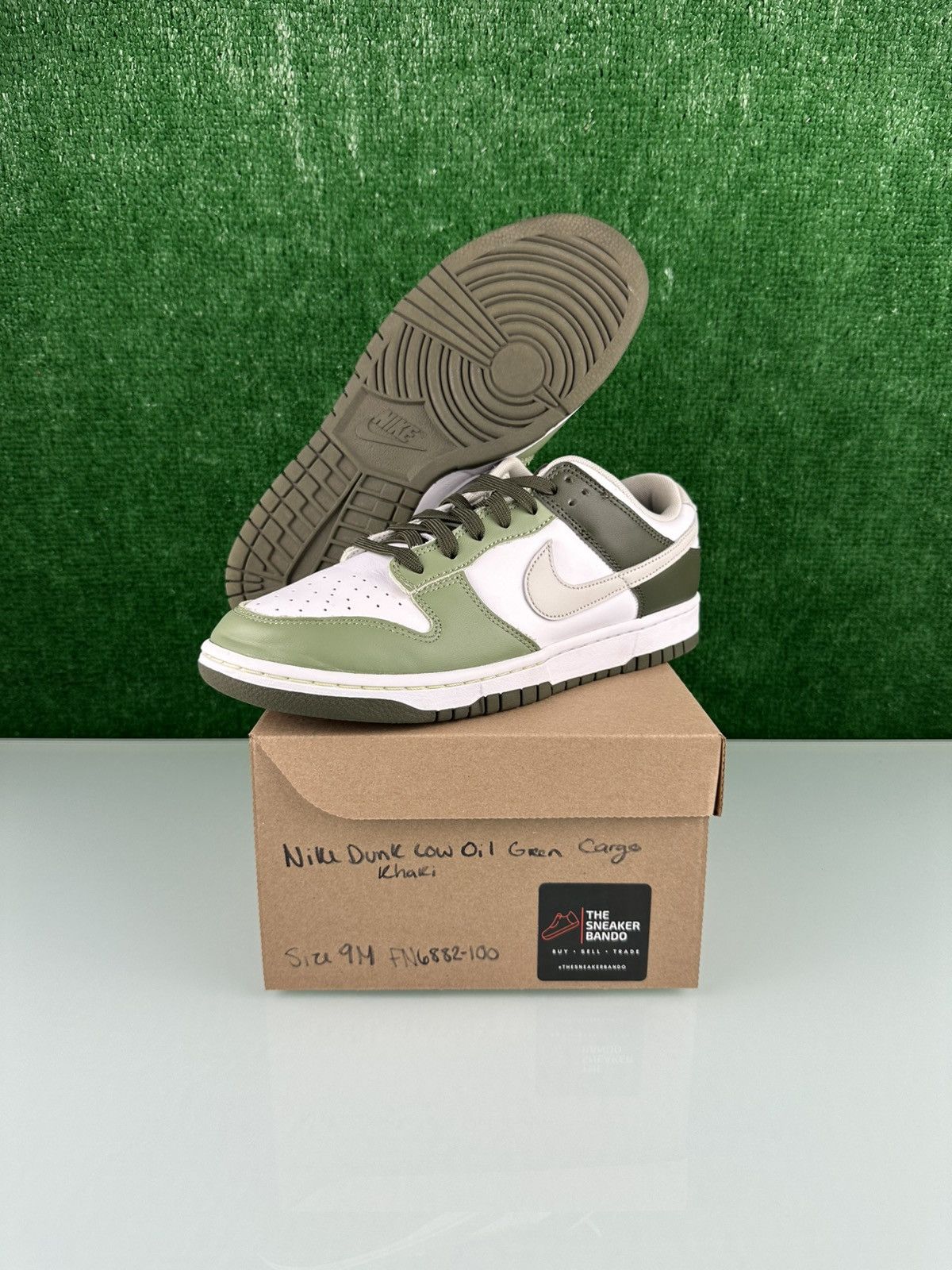 Nike Nike Dunk Low Oil Green Size 9 Size US 9 / EU 42 - 1 Thumbnail