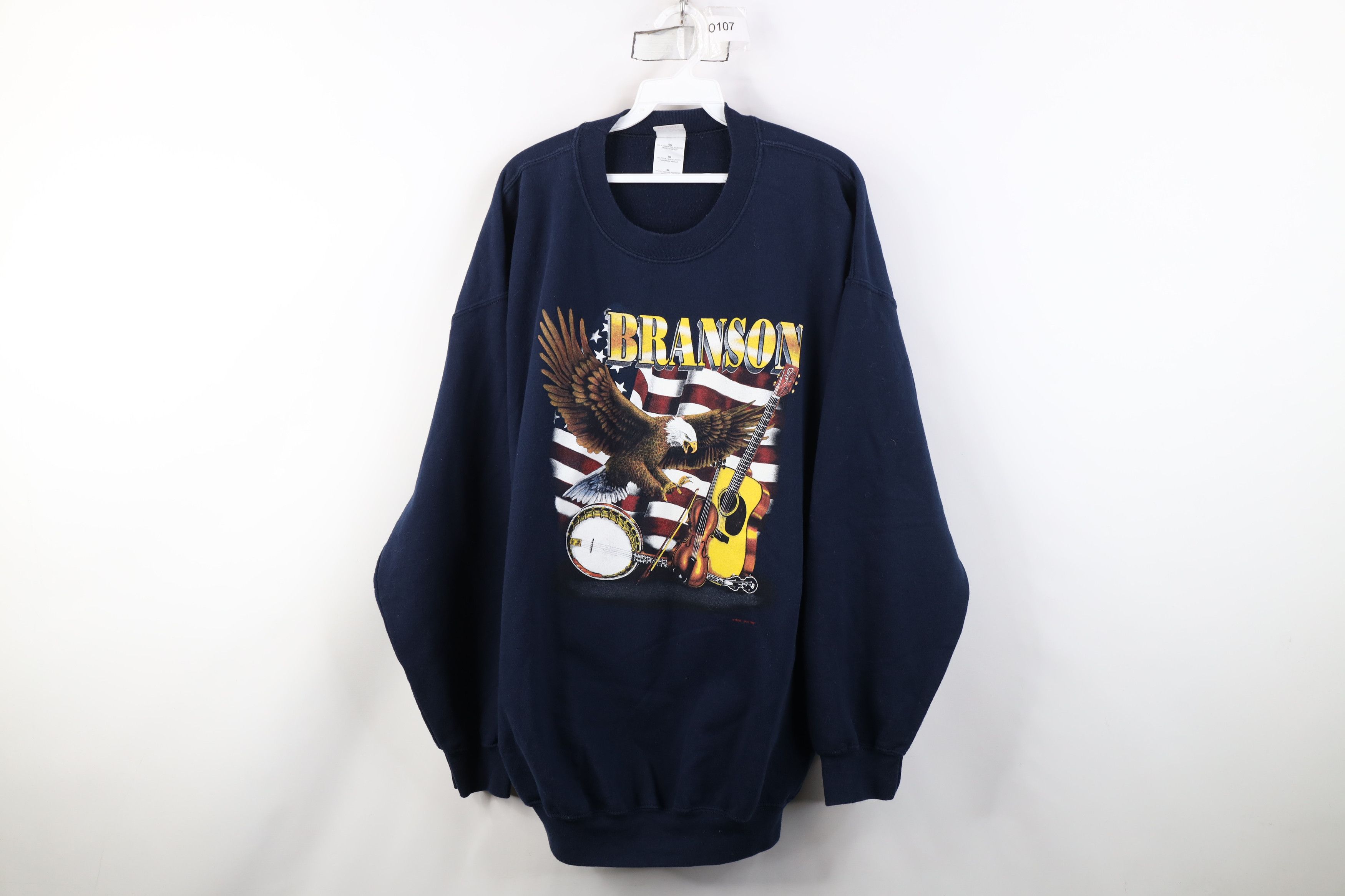 Vintage Vintage 90s Streetwear Missouri Eagle Country Sweatshirt Size US XL / EU 56 / 4 - 1 Thumbnail