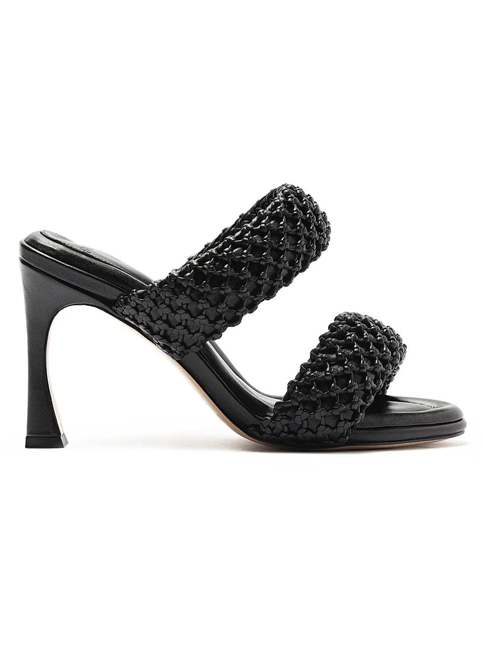 Alexandre Birman os11x0326 Lilla 85mm Woven Leather Sandals in Black Size US 7.5 / IT 37.5 - 1 Thumbnail