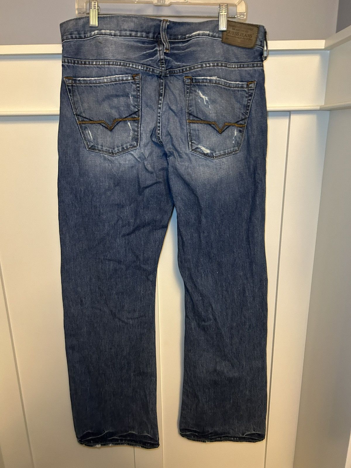 Guess Vintage Guess Jeans USA distressed bootcut jeans Size US 33 - 2 Thumbnail