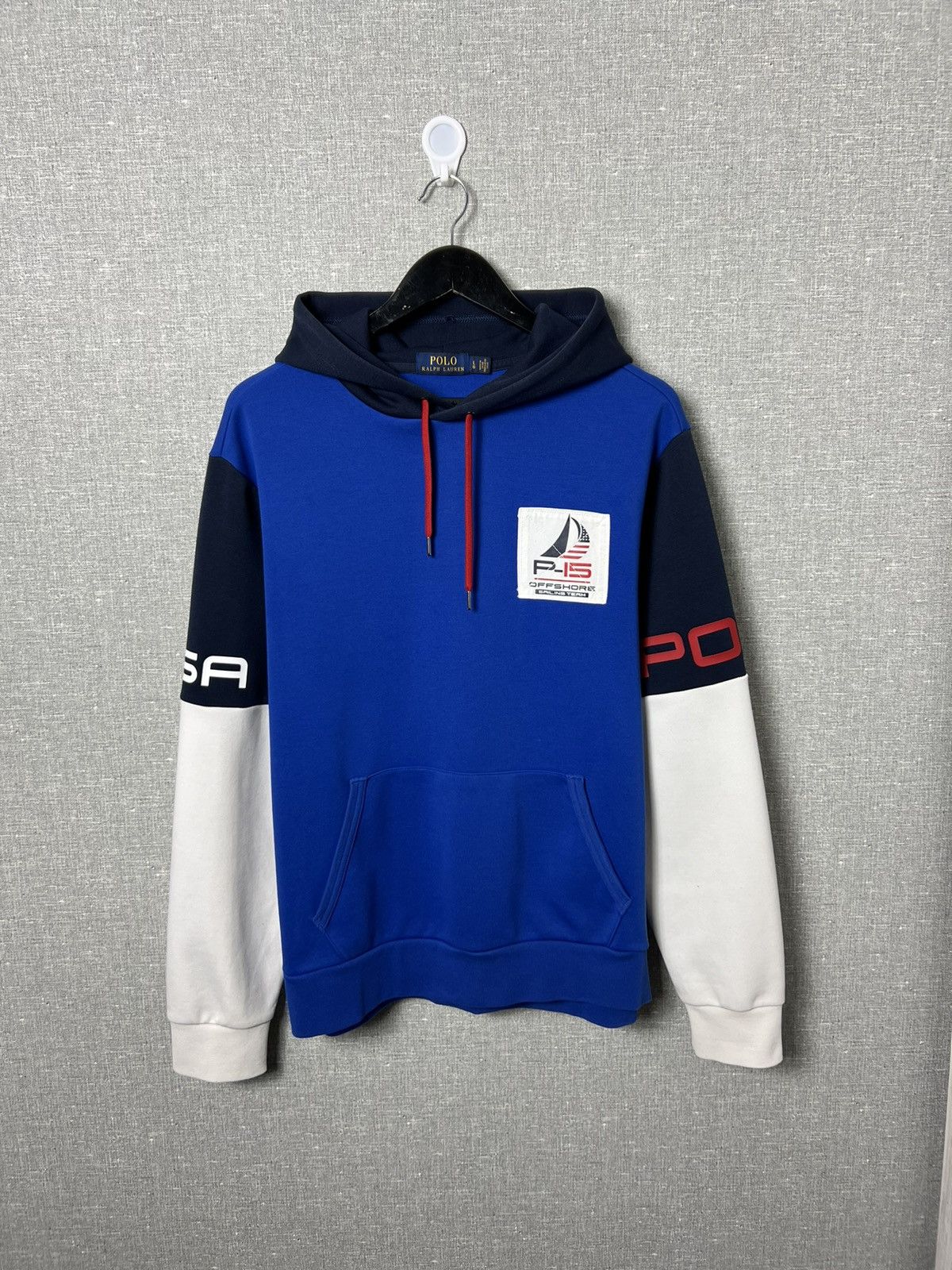 Polo Ralph Lauren Polo Ralph Lauren P-15 Offshore USA Big Logo Hoodie Size US L / EU 52-54 / 3 - 1 Thumbnail