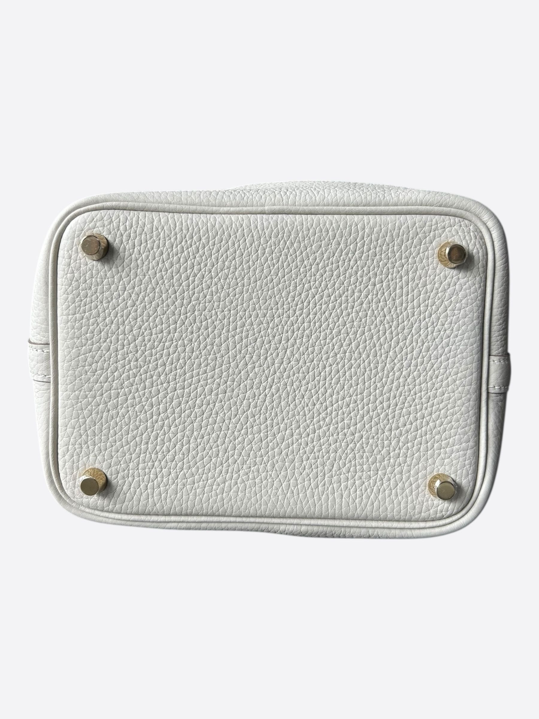 Hermes Hermes White Clemence Picotin 18 Size ONE SIZE - 5 Thumbnail