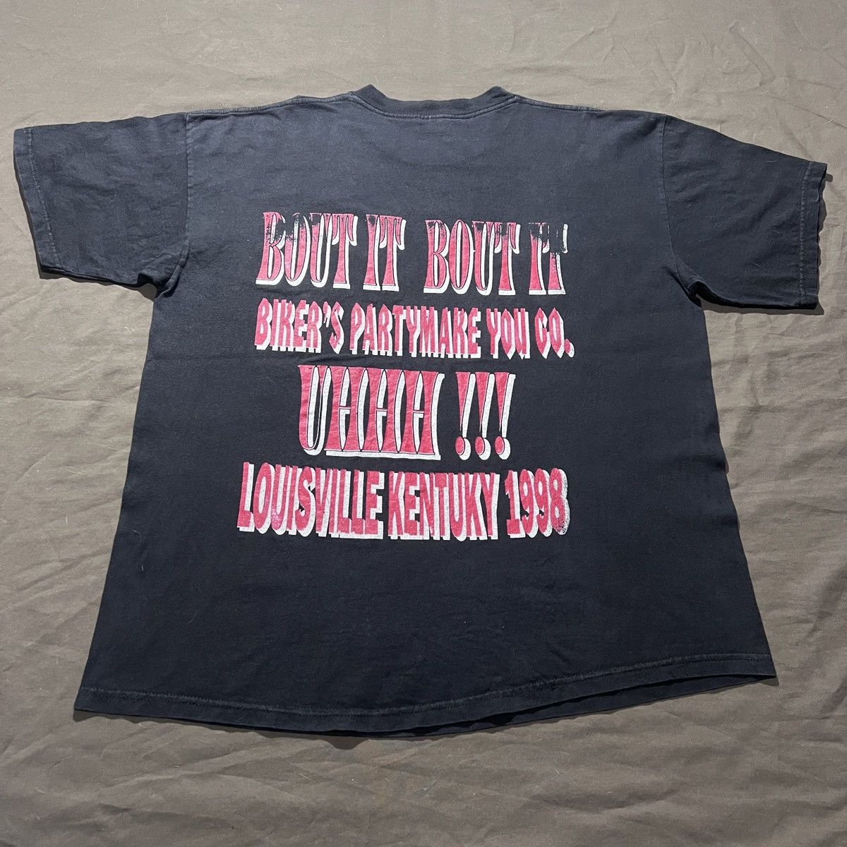 Vintage Vintage 90s Biker Got The Hook Up Faded graphic streetwear Size US XL / EU 56 / 4 - 7 Thumbnail