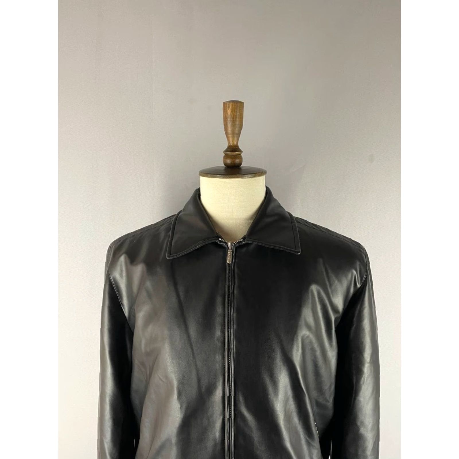 Versace Jeans Couture Versace Jeans Mens Bomber Jacket L Black Polyester Full Zip Jacket Coated PVC Lining Regular Fit Size US L / EU 52-54 / 3 - 6 Thumbnail