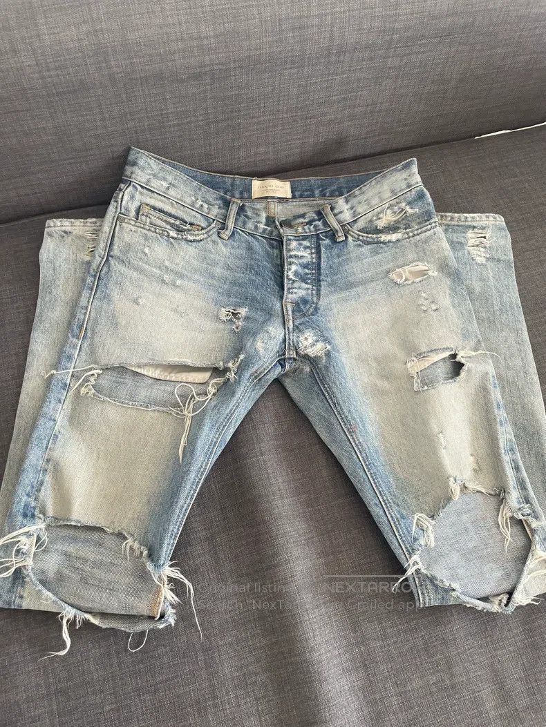 Fear of God Fear of God OG Blue Cow Pants Size US 28 / EU 44 - 2 Thumbnail