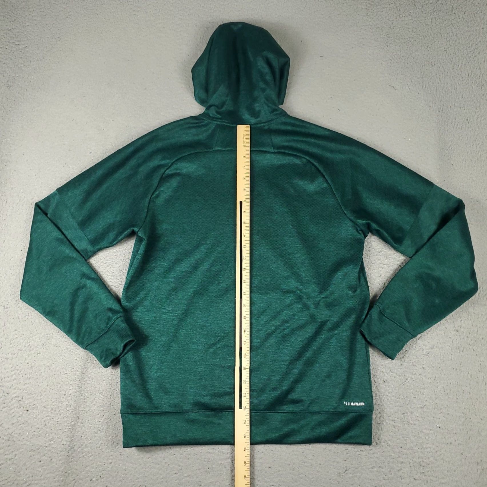 Adidas Adidas Hoodie Mens Size Medium Green Logo Pullover Sweatshirt Camouflage Knit Mock Neck All Seasons Hooded Pockets Logo Sports Mens Size US M / EU 48-50 / 2 - 6 Thumbnail