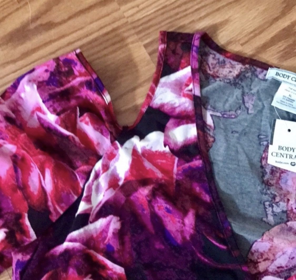 Other FLORAL COLD SHOULDER PLUNGING ONE PIECE BODYSUIT Size M / US 6-8 / IT 42-44 - 5 Thumbnail