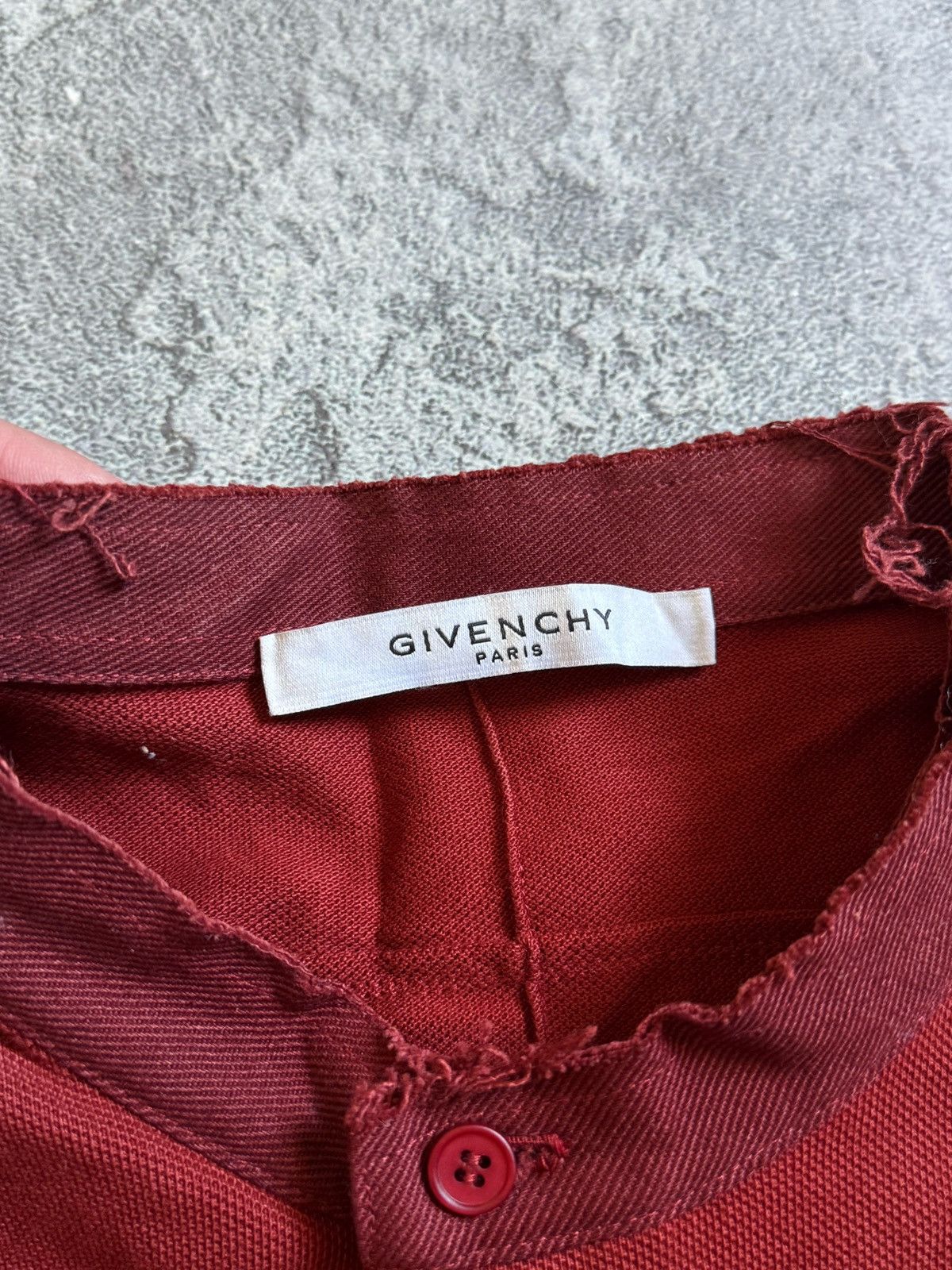 Givenchy Givenchy Striped Distressed Long Sleeve Sweatshirt Size S Size US S / EU 44-46 / 1 - 7 Thumbnail