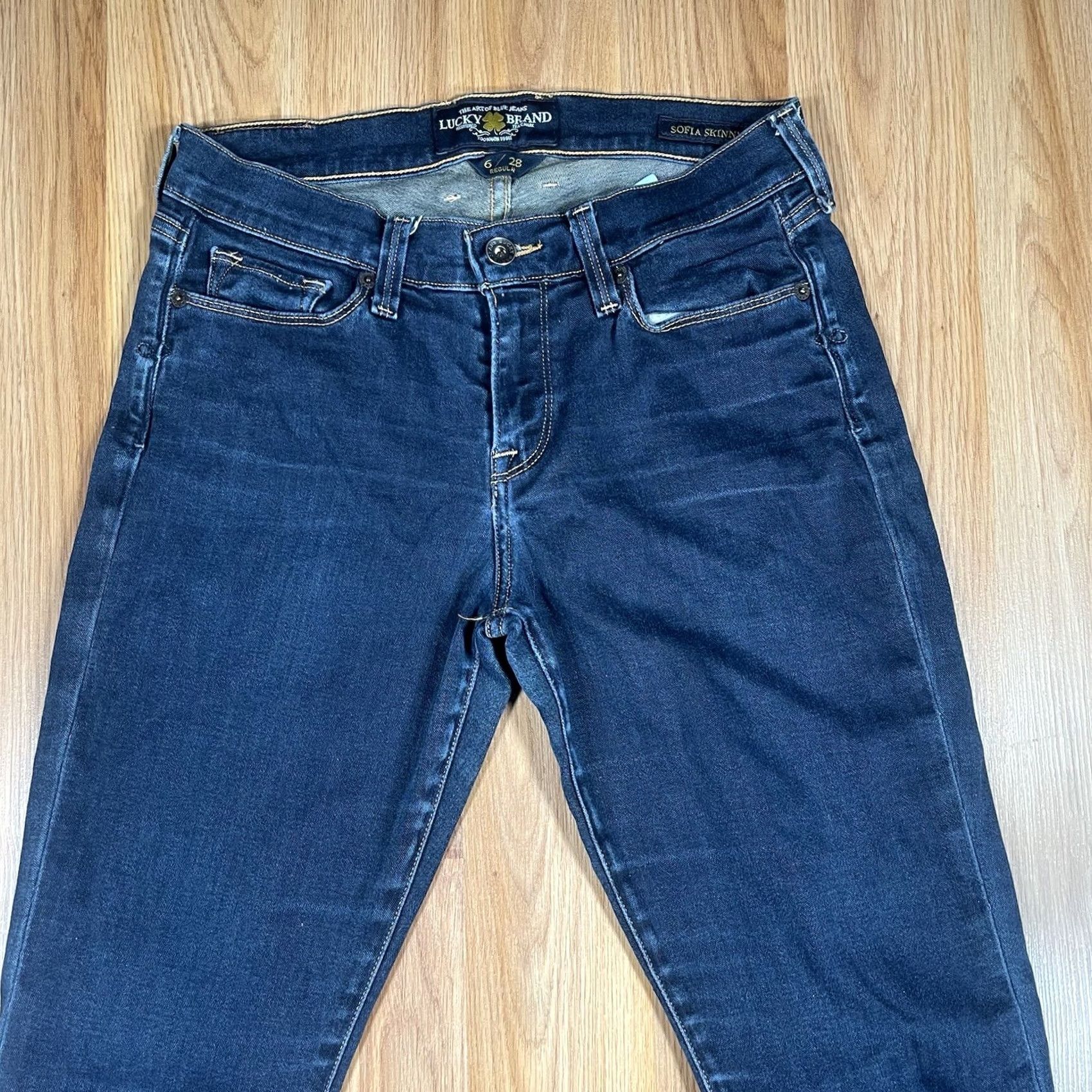 Lucky Brand Lucky Brand Jeans Womens 6/28 Regular Sofia Skinny Stretch Mid Rise Blue Denim Size 28" / US 6 / IT 42 - 2 Thumbnail