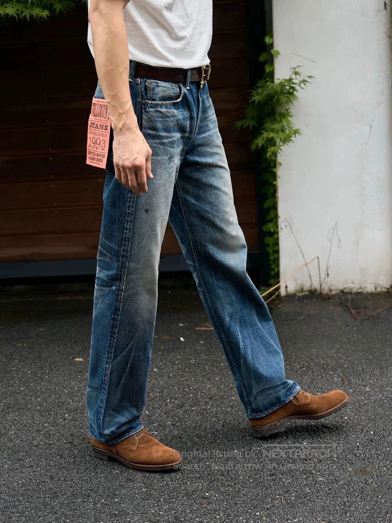 Full Count & Co. Fullcount Distressed Denim Jeans Made in Japan. Size US 30 / EU 46 - 4 Thumbnail