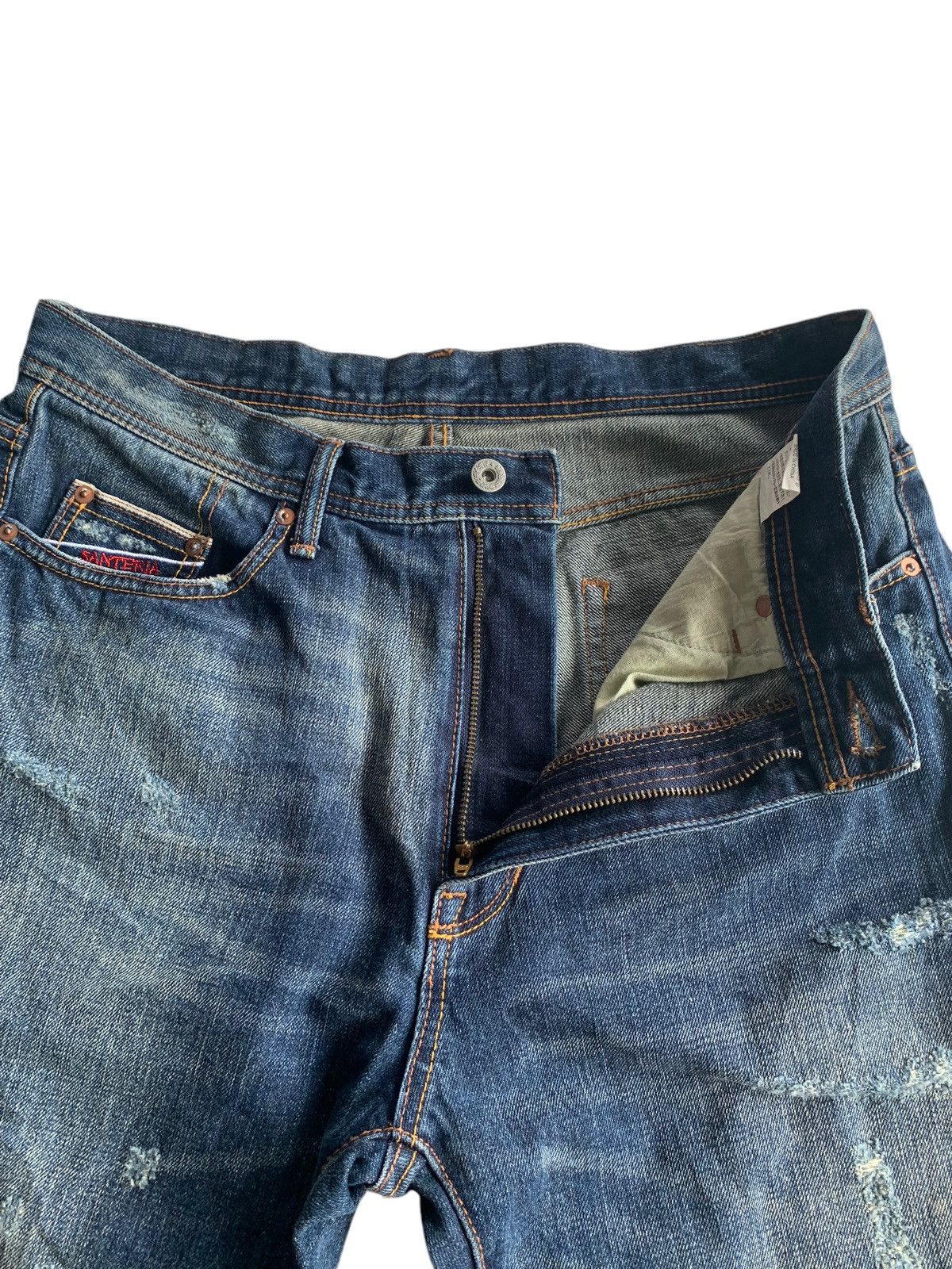 Japanese Brand × Kapital Santeria Eyedy Rare Selvedge Distressed Denim Size US 33 - 15 Thumbnail