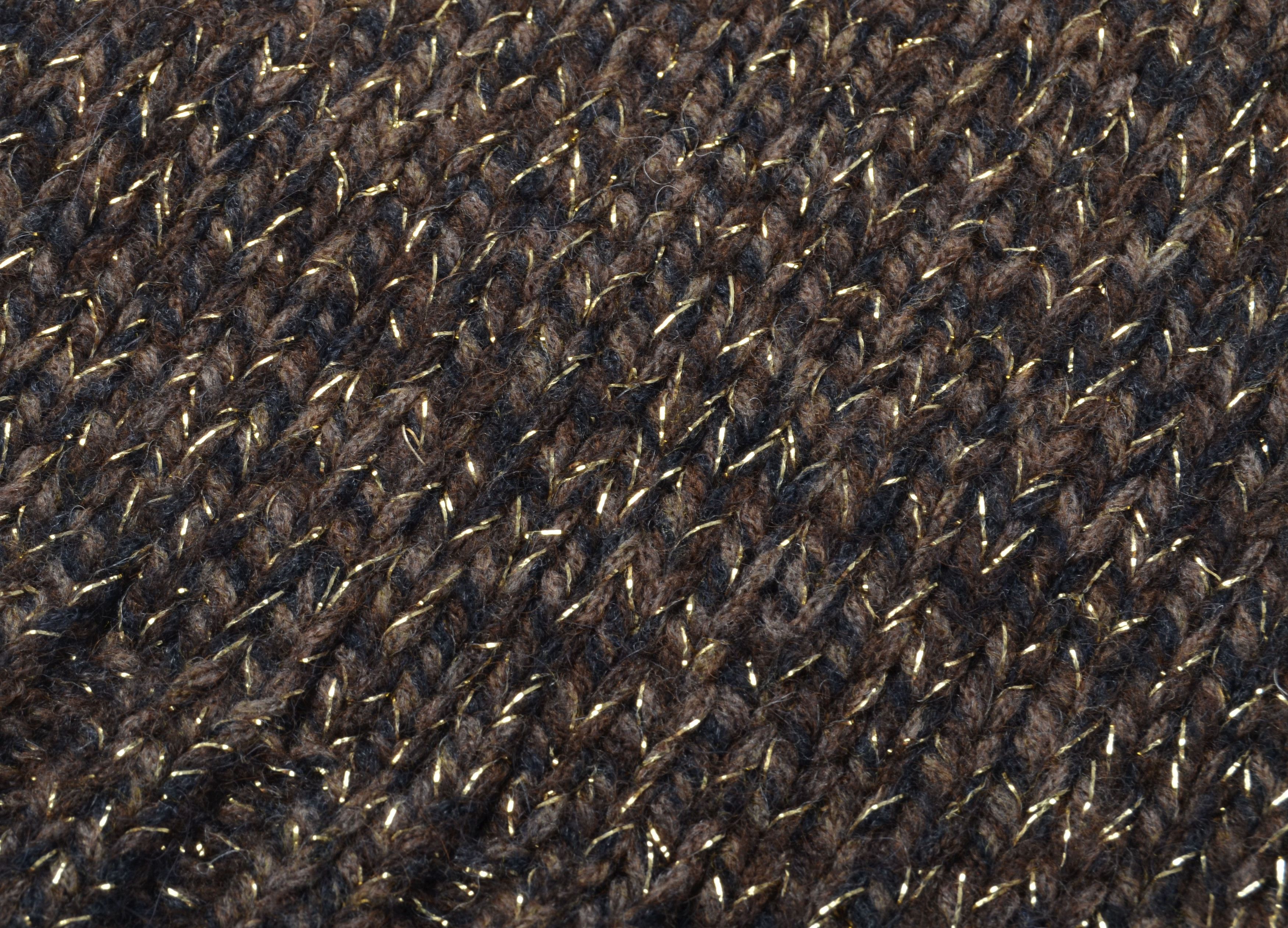 Max Mara Weekend Max Mara Wool Blend Brown Chunky Knit Sparkle Vest Size M / US 6-8 / IT 42-44 - 8 Thumbnail