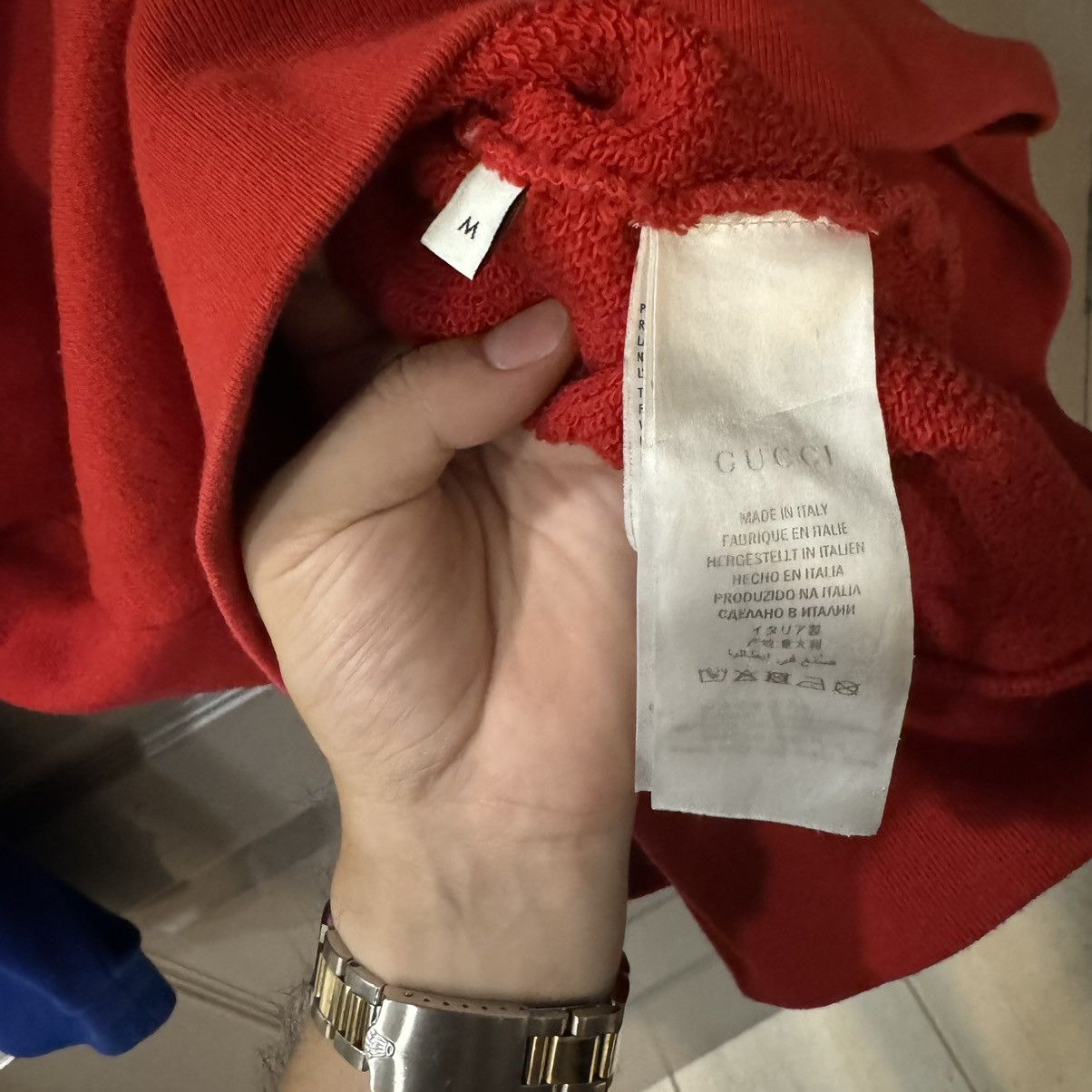 Gucci Gucci Crewneck blue and red Size US M / EU 48-50 / 2 - 5 Thumbnail