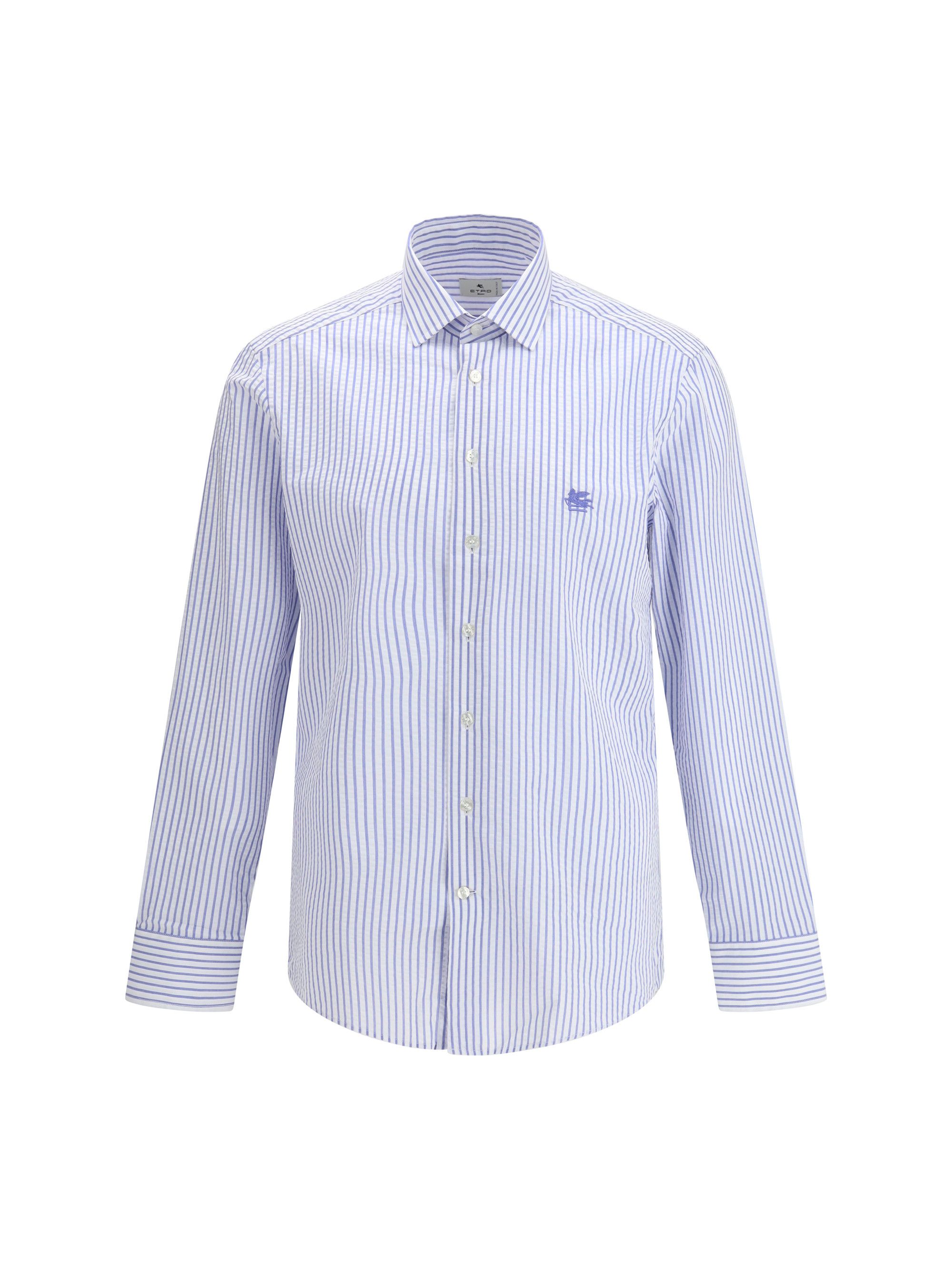 Etro Striped cotton Shirt with an embroidered Pegaso logo on the chest Size US XXL / EU 58 / 5 - 1 Thumbnail