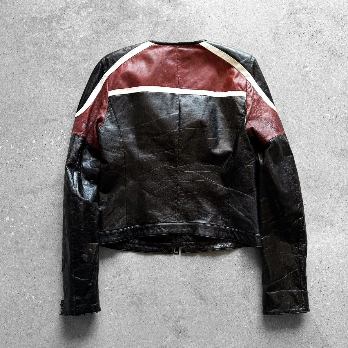 Prada Prada AW2007 Café Racer Pelle Leather Biker Jacket Size M / US 6-8 / IT 42-44 - 6 Thumbnail