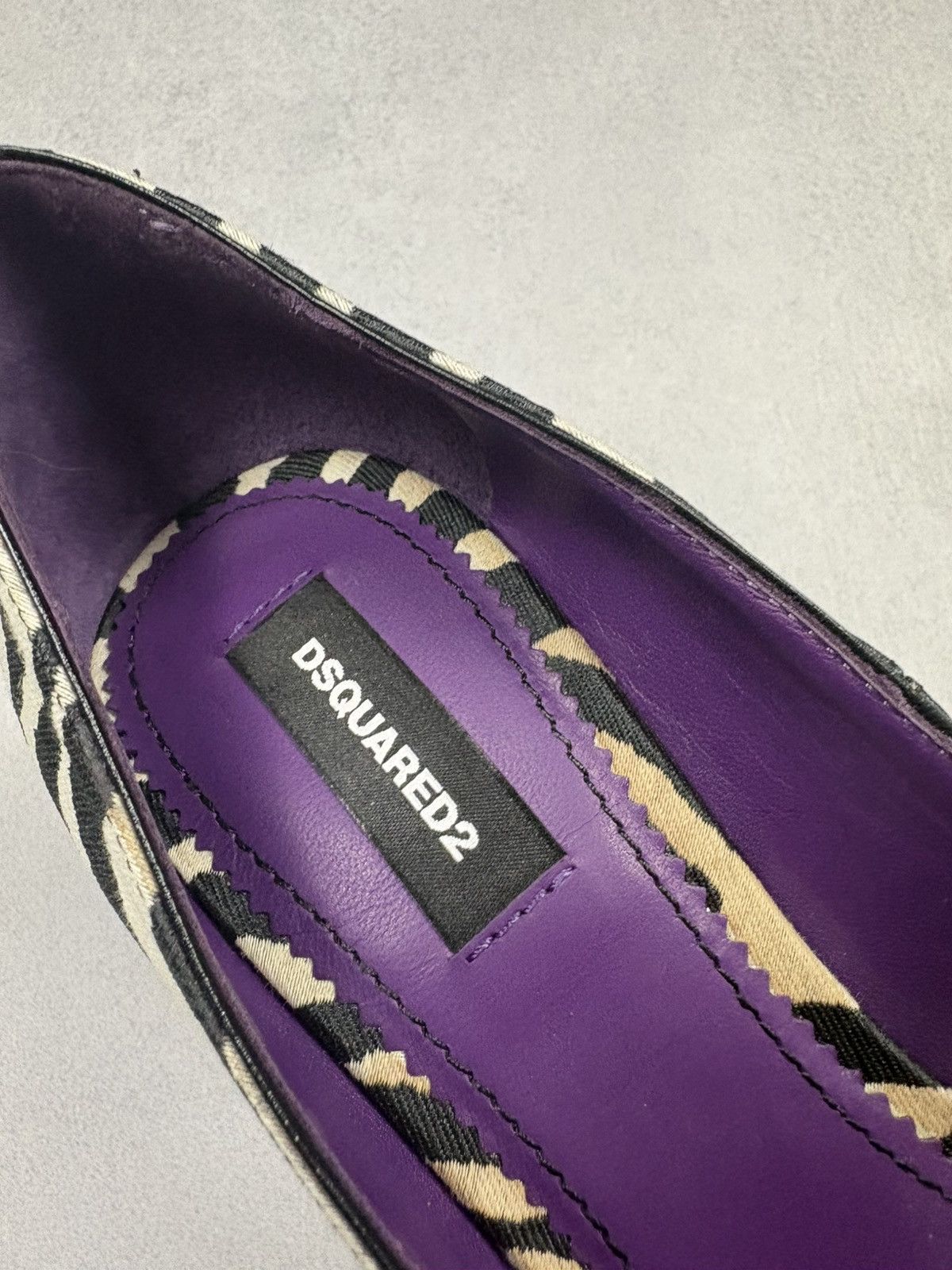 Dsquared2 Dsquared2 Zebra Print Pointed Toe Heels Pumps EU38 Archival Size US 8 / IT 38 - 14 Thumbnail
