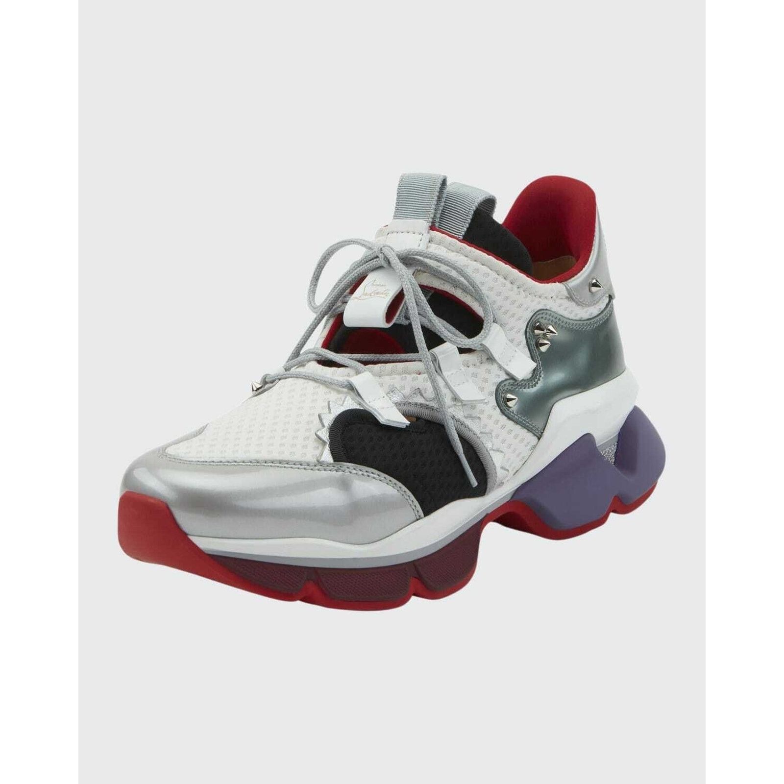 Christian Louboutin Christian Louboutin Mens Red-Runner Flat White Low Top Size US 8 / EU 41 - 3 Thumbnail