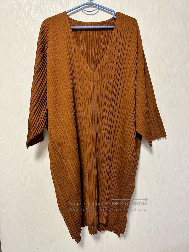Issey Miyake Issey Miyake Brown Short Sleeve T-shirt Size L / US 10 / IT 46 - 1 Thumbnail