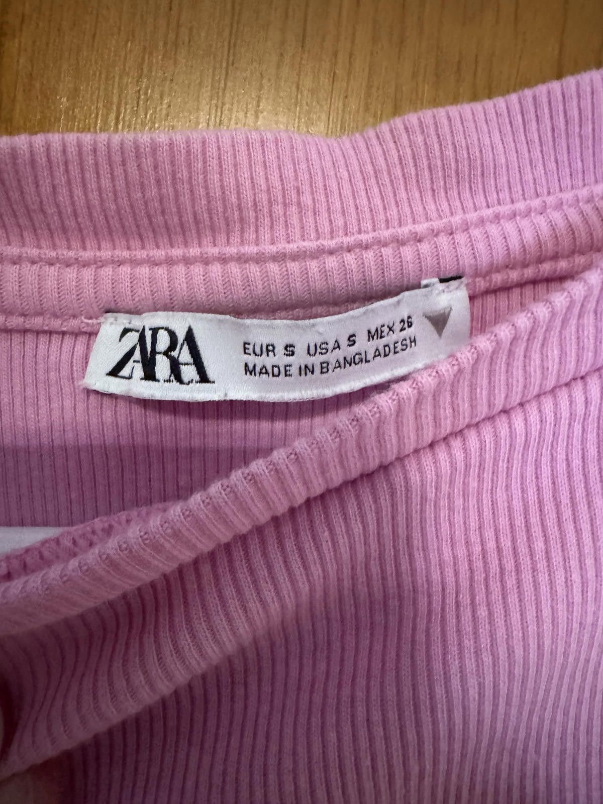 Zara Zara Pink Ruffle Sleeve Women's Top Size Small Size S / US 4 / IT 40 - 3 Thumbnail