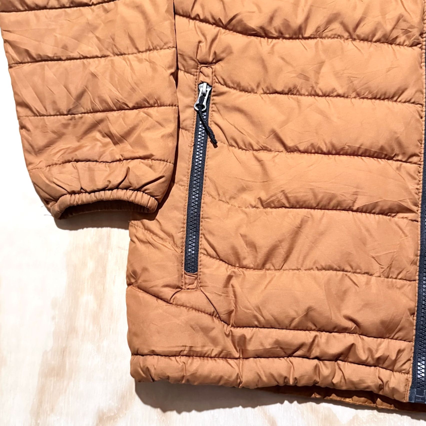 Vintage Columbia Powder Lite Insulated Full Zip Jacket Orange Black Men Medium Jacket Size US M / EU 48-50 / 2 - 6 Thumbnail