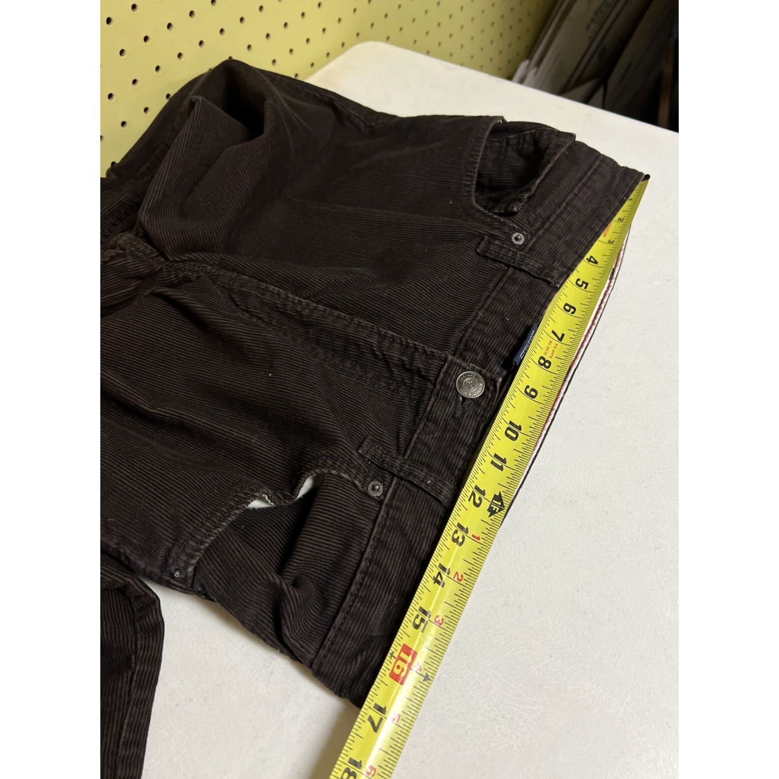 Lands' End Lands' End Men Corduroy Pants Brown 34x32 Cotton Flat Front Straight Leg Regular Style Corduroy Pockets Size US 34 / EU 50 - 4 Thumbnail